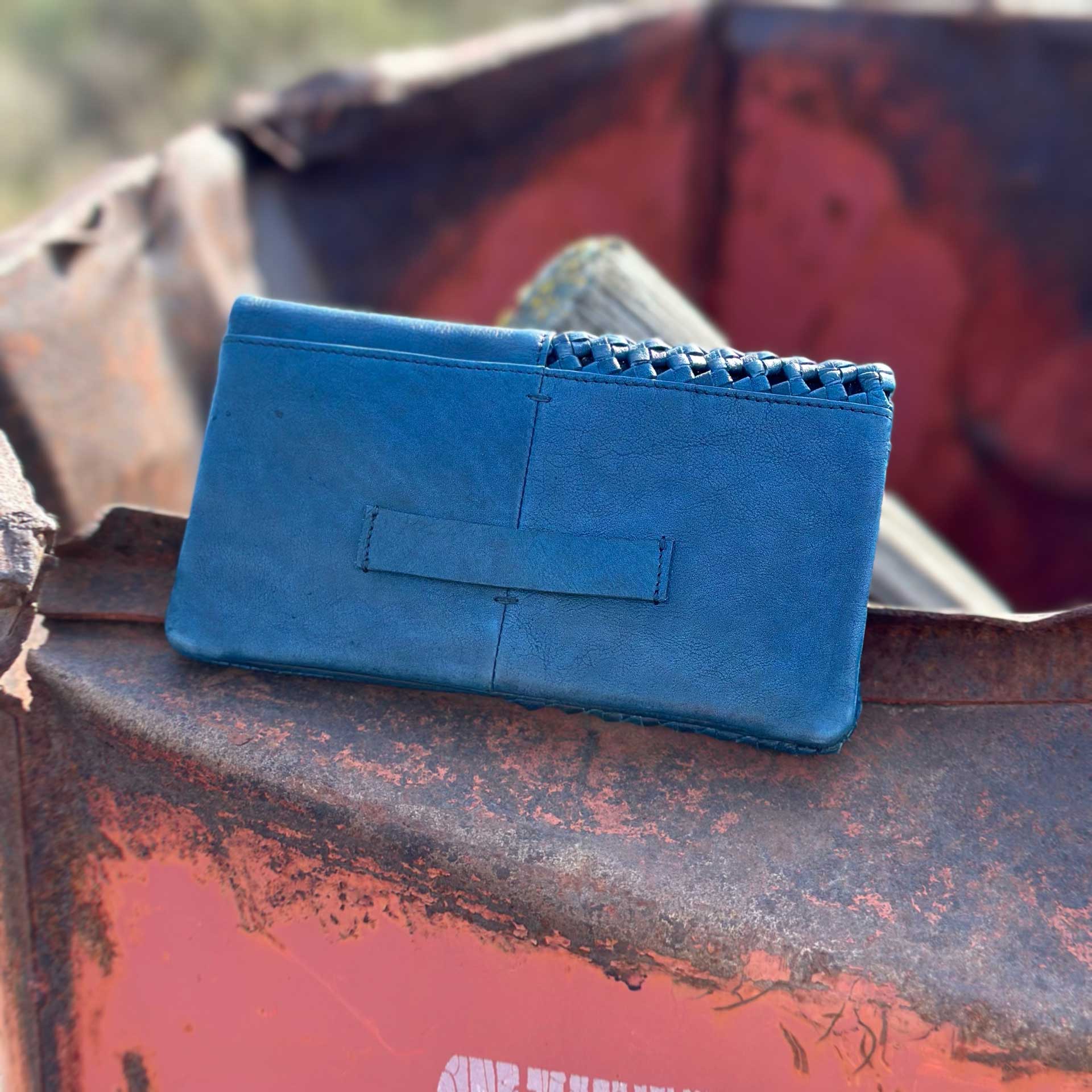 Whitney Leather Wallet (Denim)