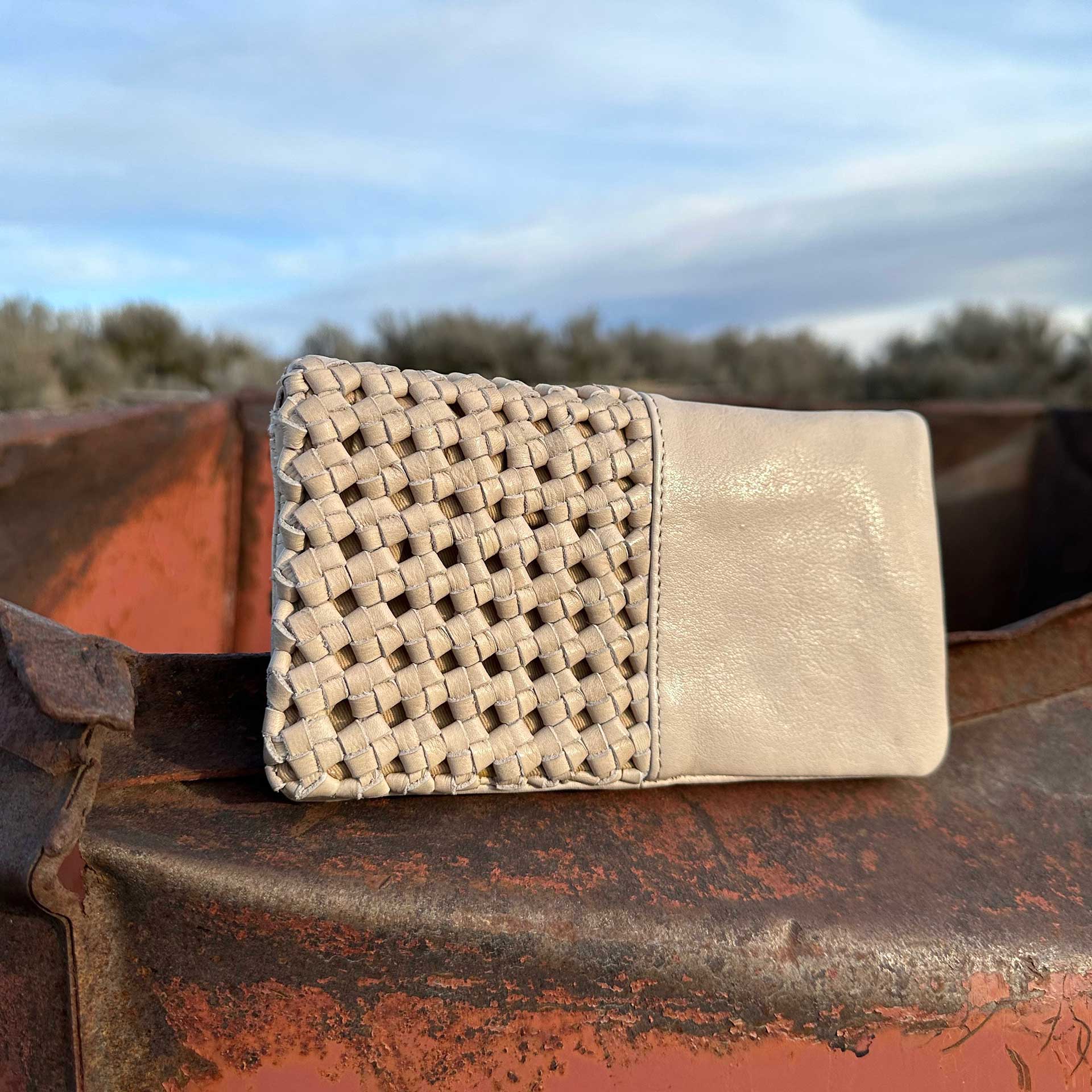 Whitney Leather Wallet (Oat)