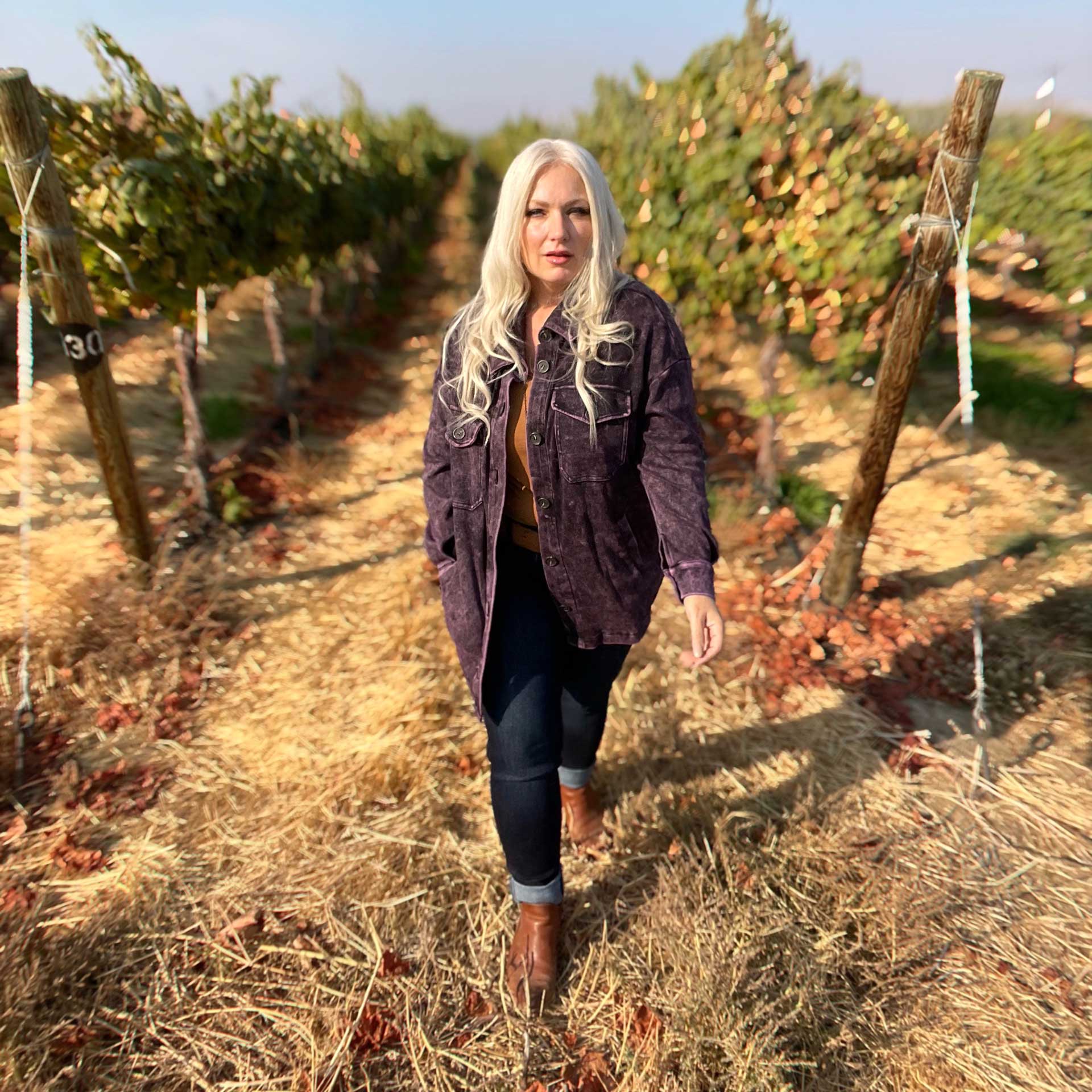 Wild Sage Shirt Jacket (Merlot)