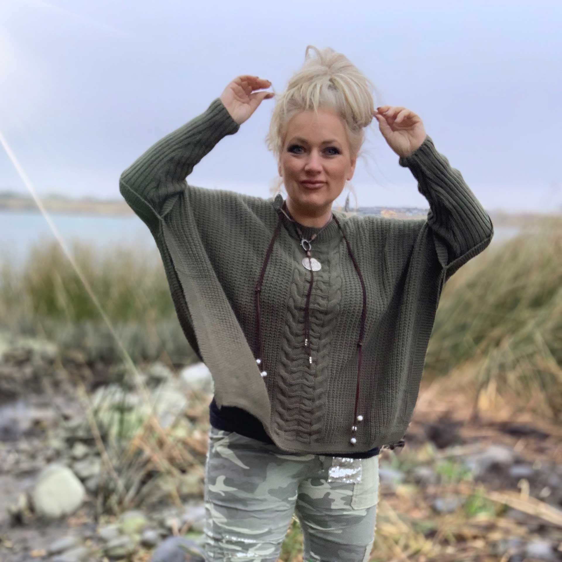 Wildest Heart Sweater (Olive Leaf)