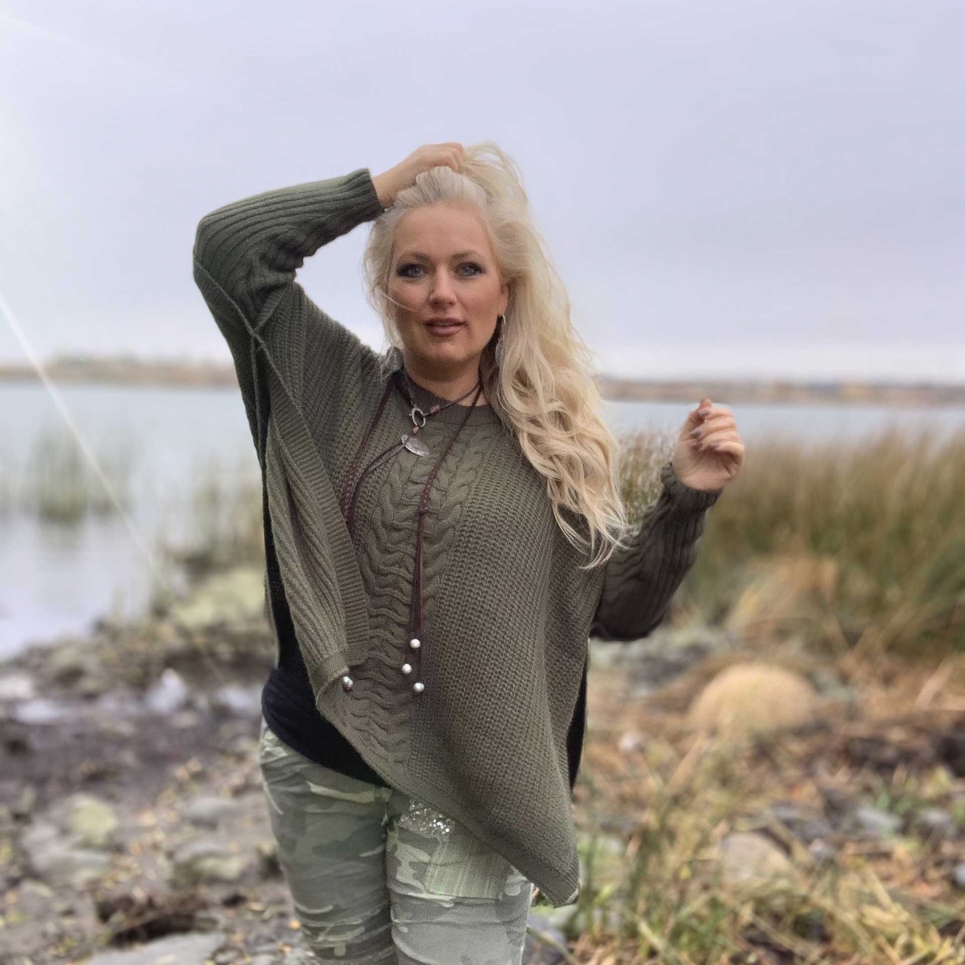 Wildest Heart Sweater (Olive Leaf)