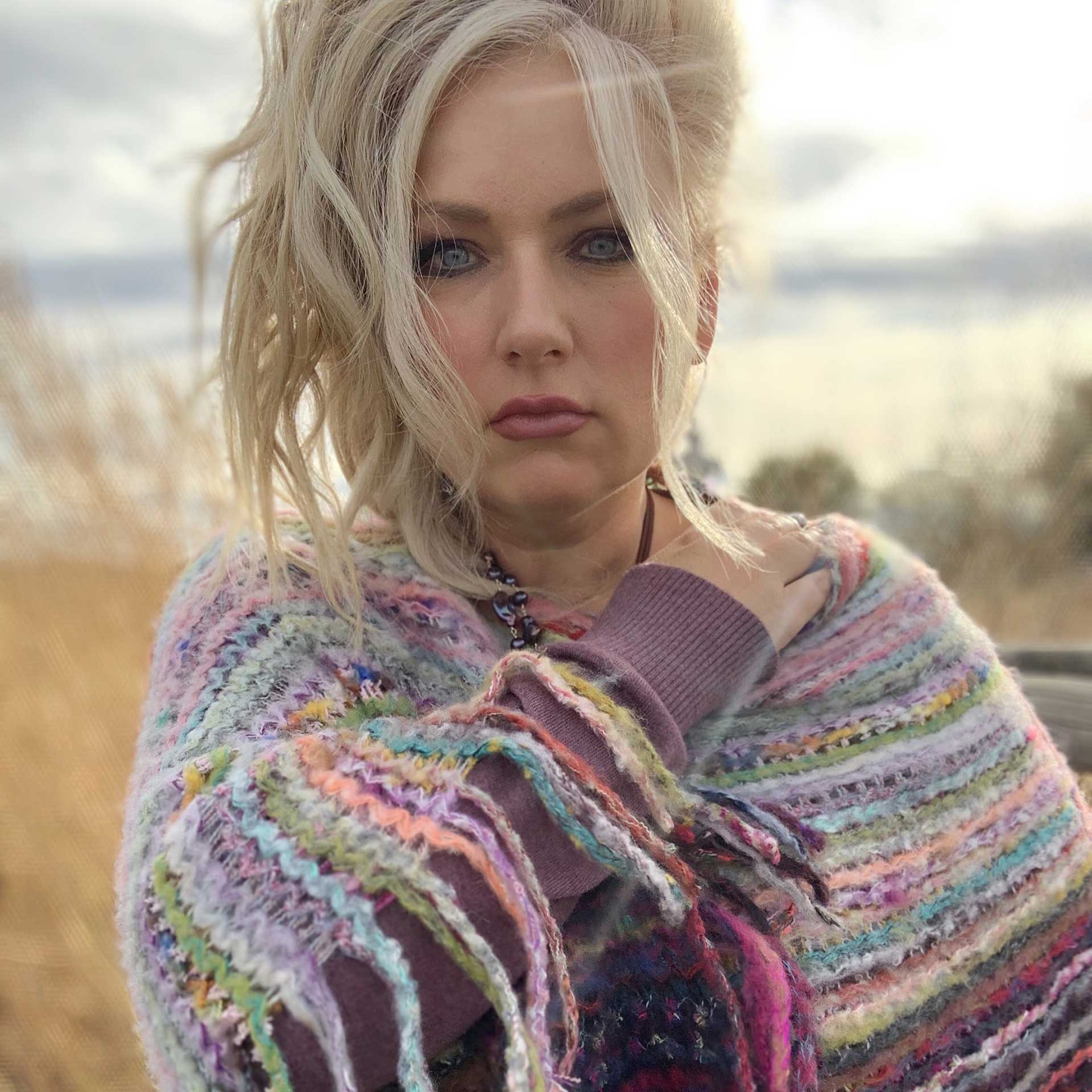 Wisteria Fringe Poncho