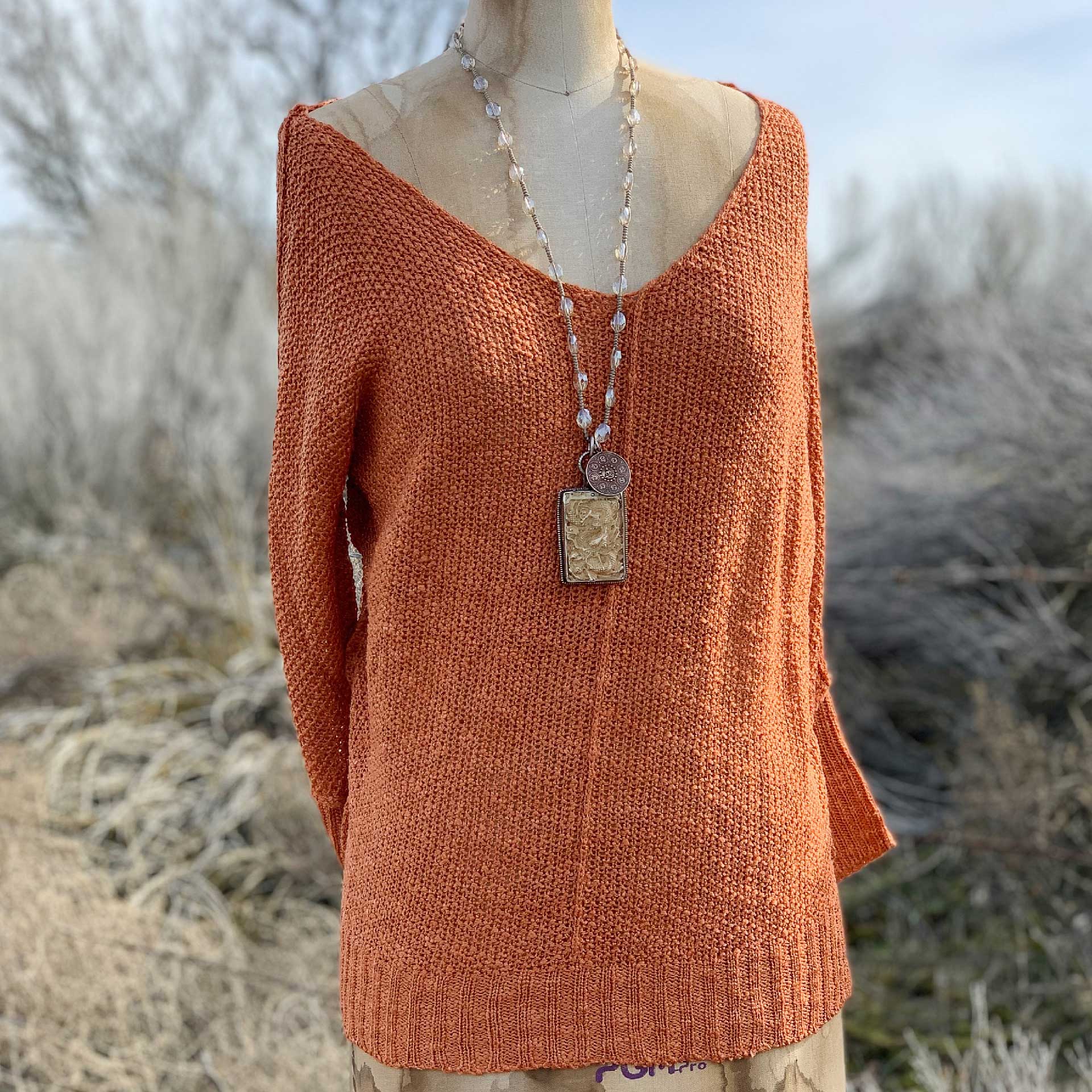 Zoe Lightweight Sweater (Tawny)