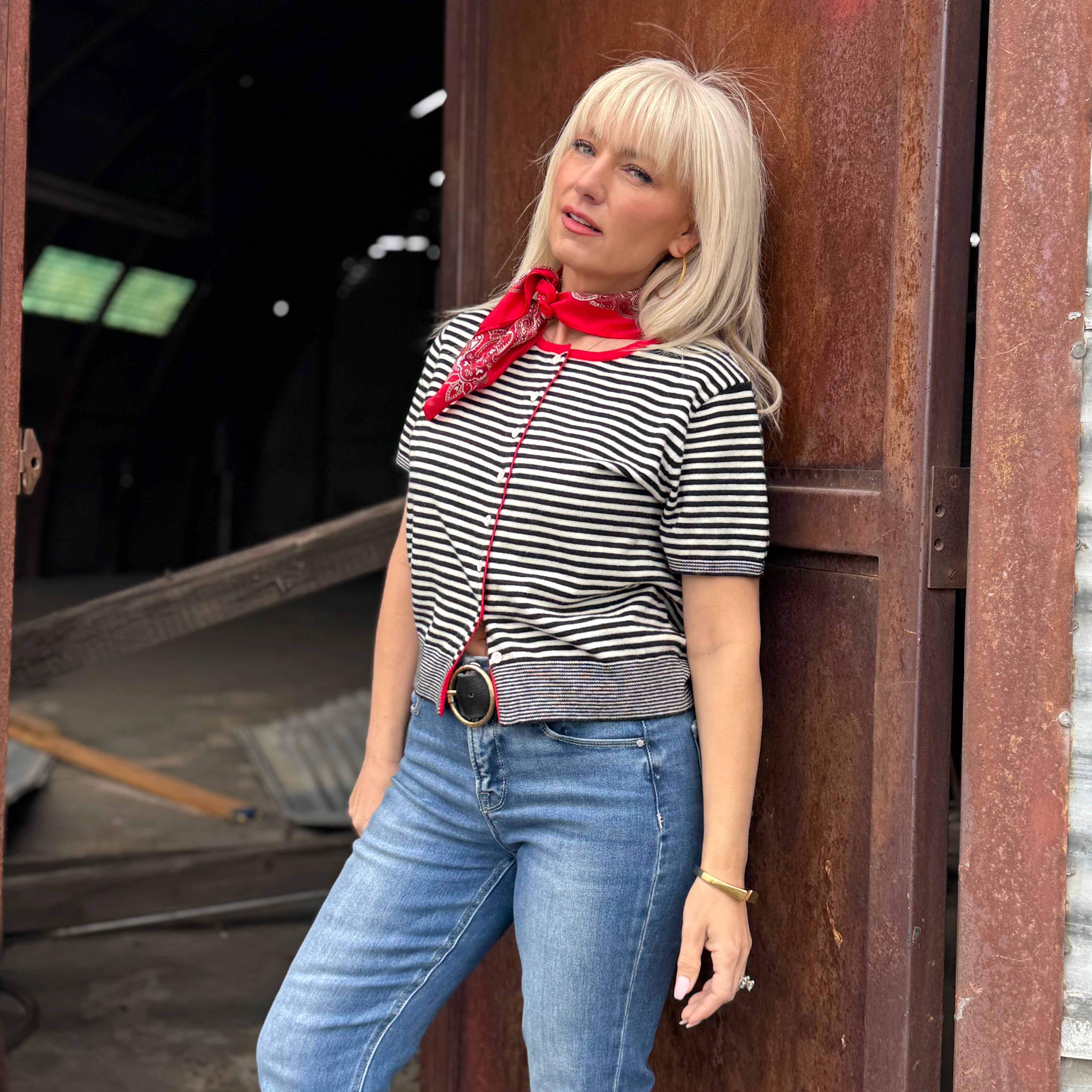 Scarlet Coast Stripe Top