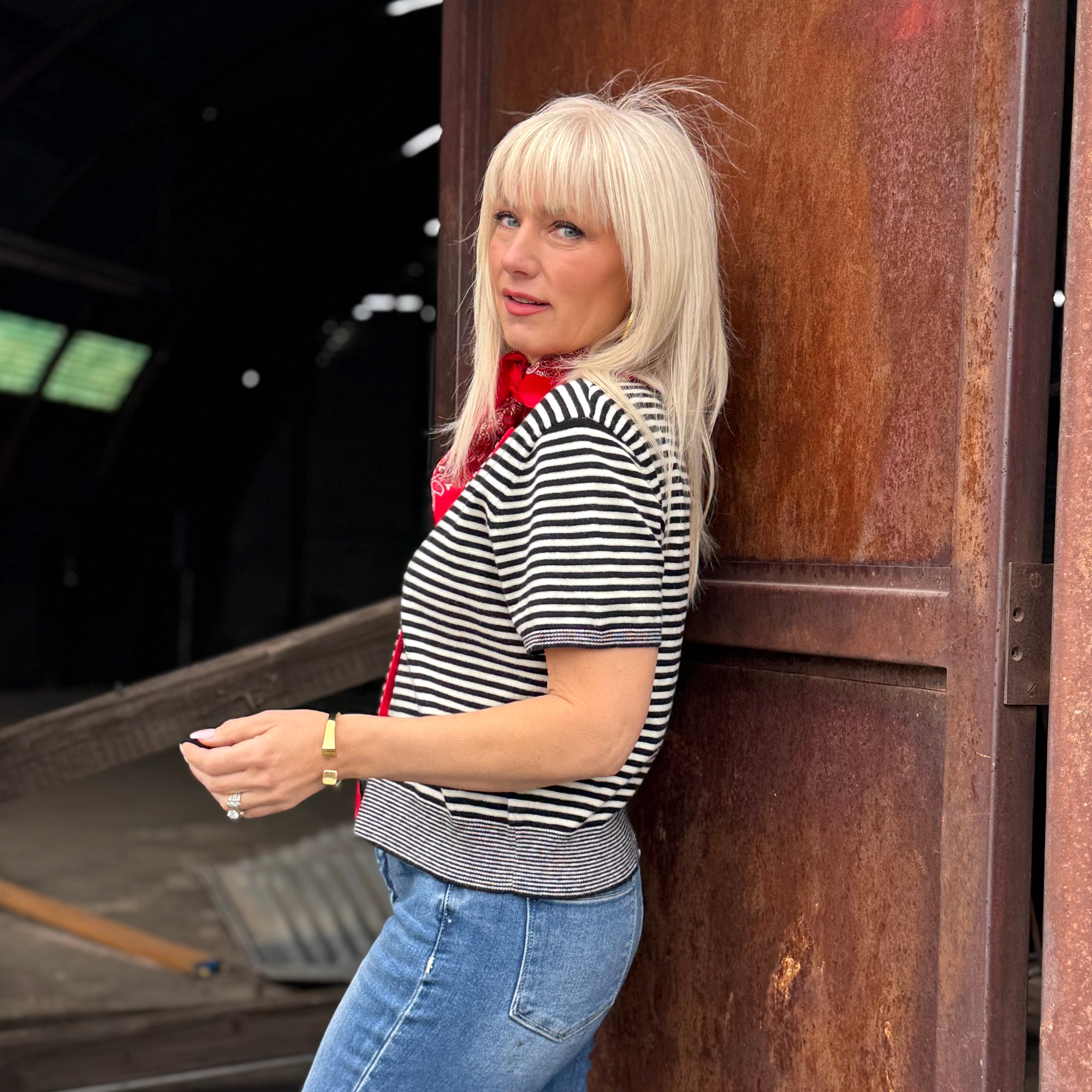 Scarlet Coast Stripe Top