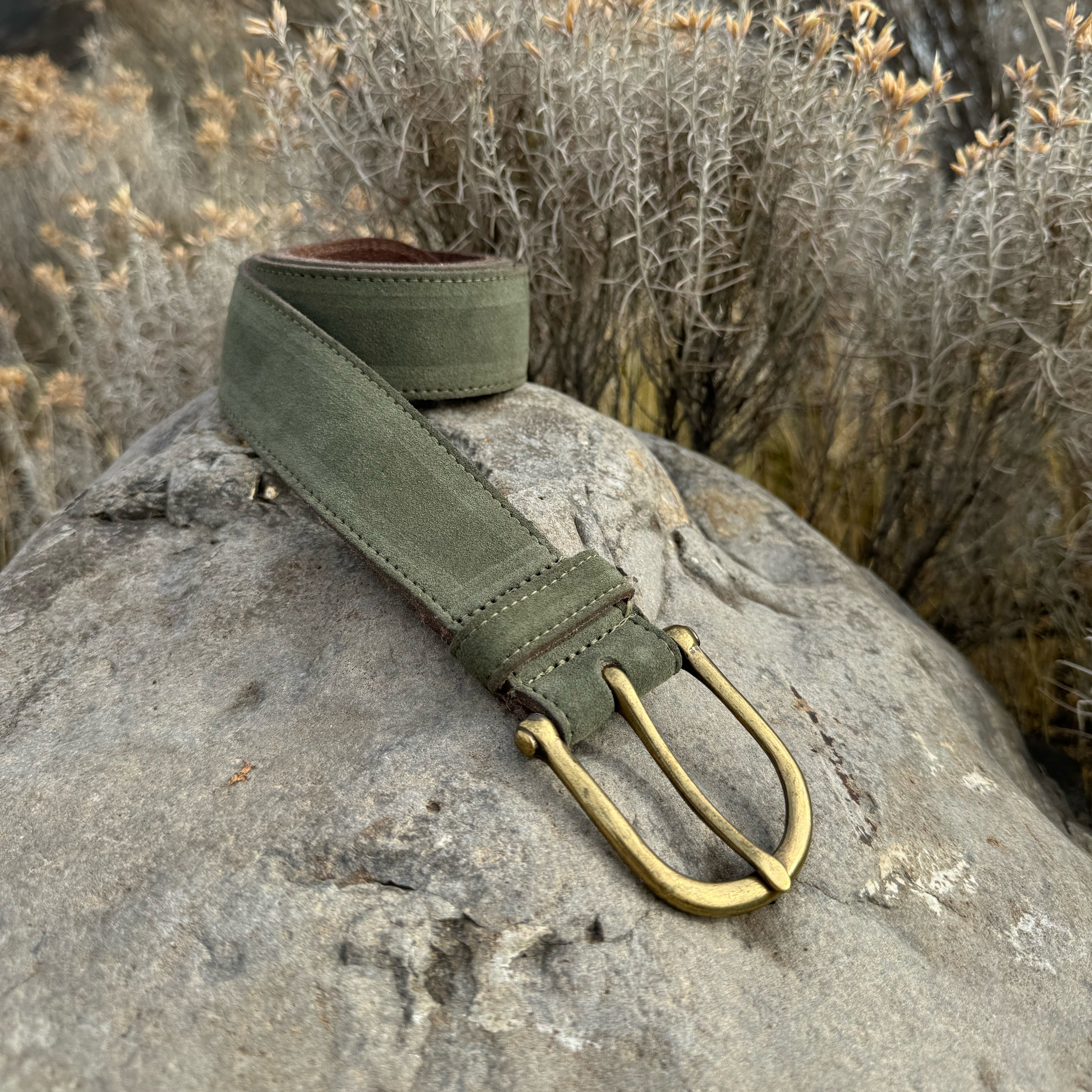 Roan Vintage Suede Belt Leaf