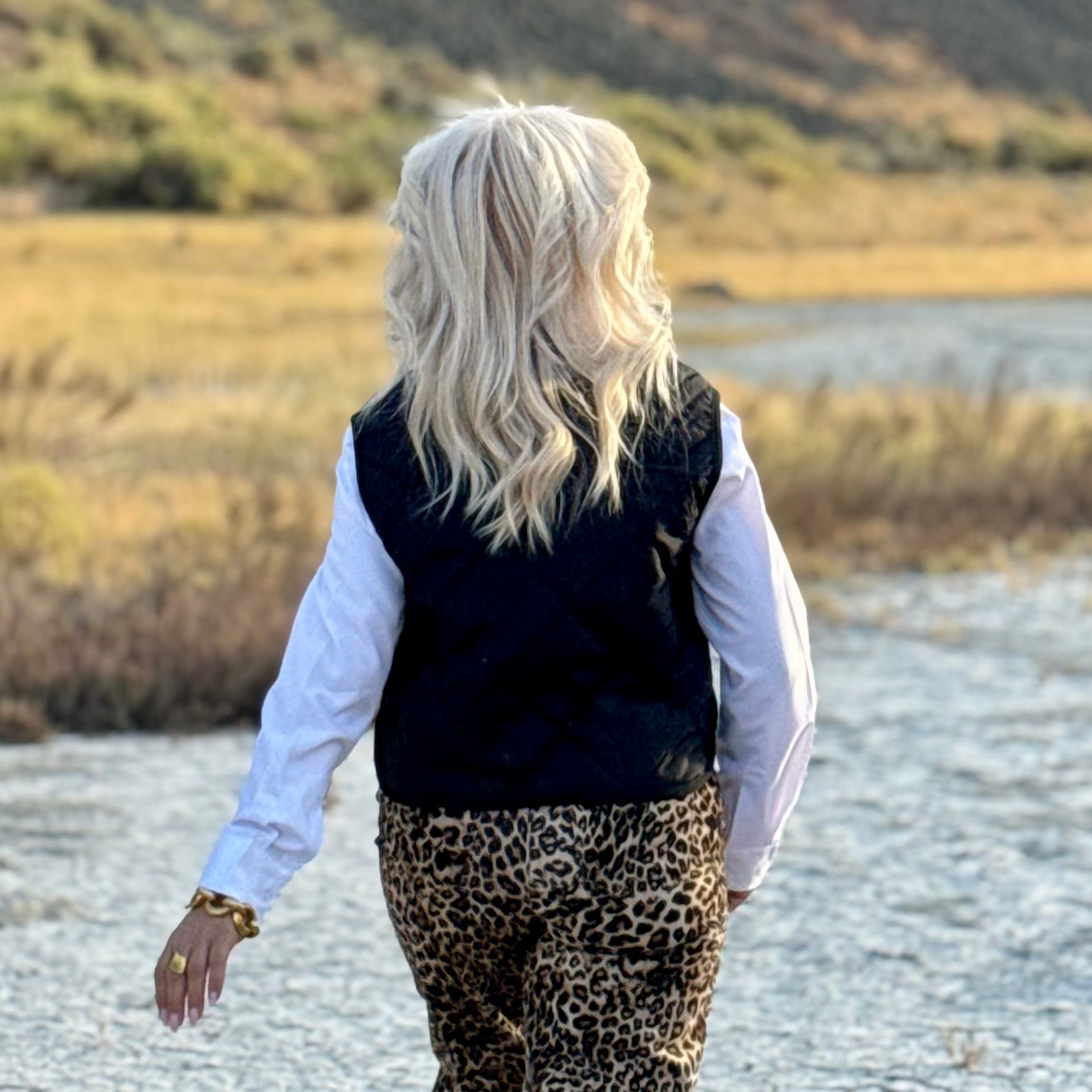 SLIMLINE QUILTED VEST Black