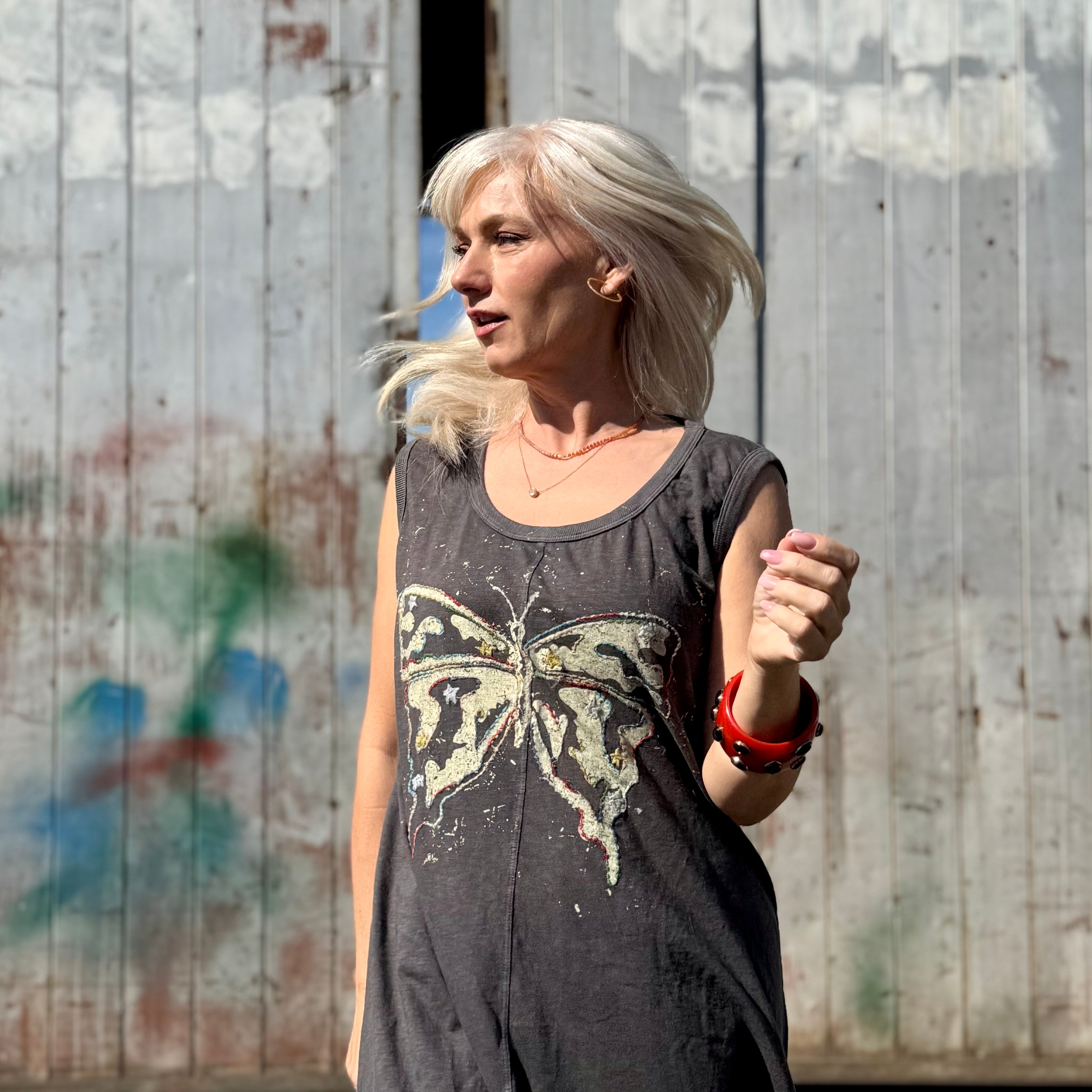 Midnight Muse Butterfly Tunic Dress