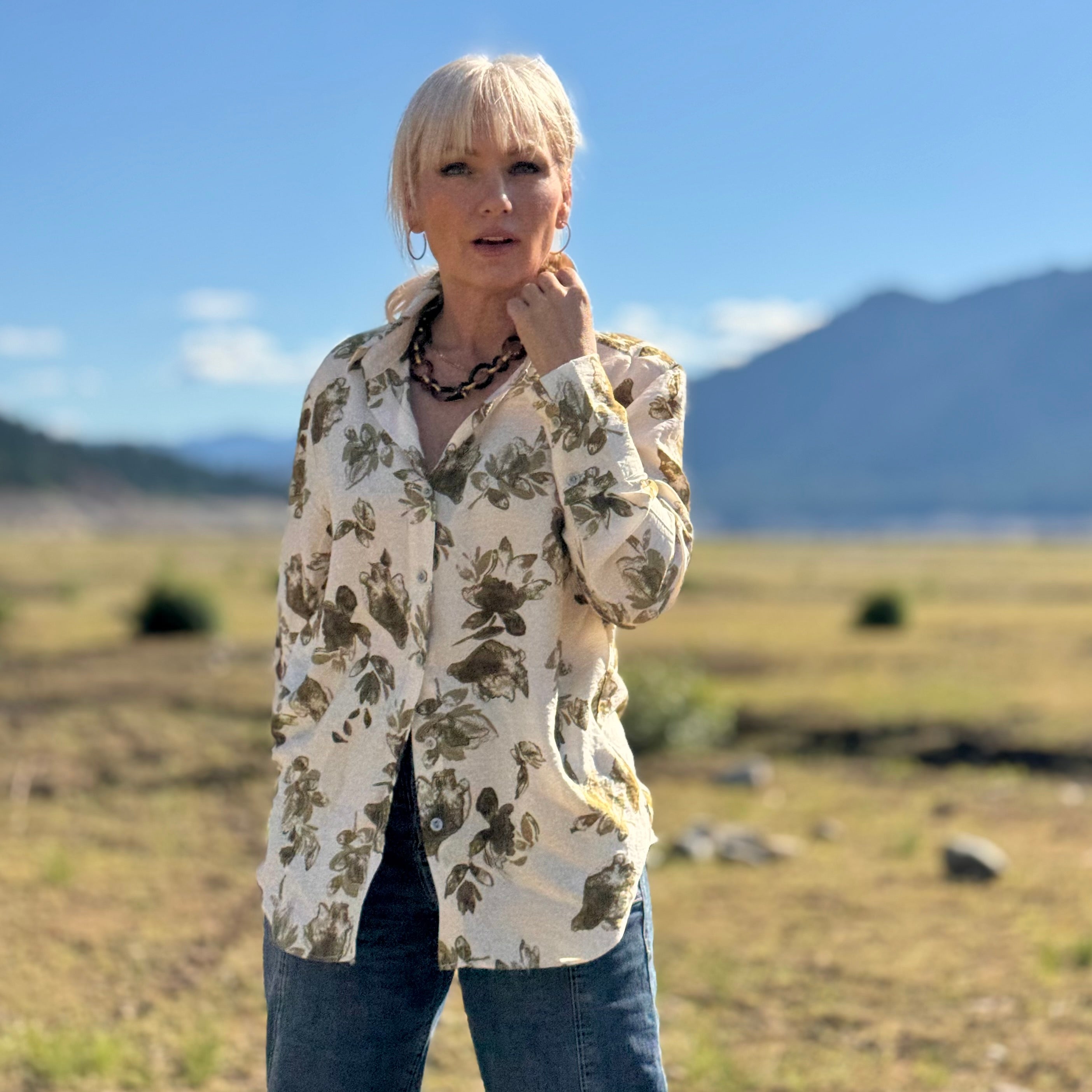Meadow Bloom Button-Down