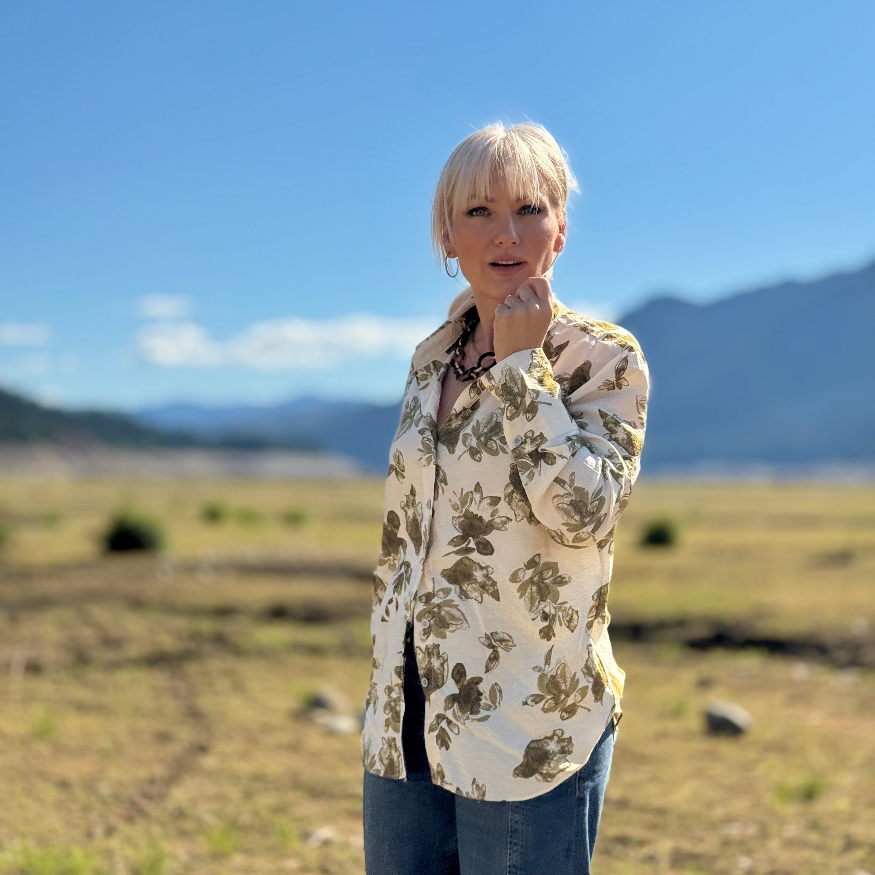 Meadow Bloom Button-Down