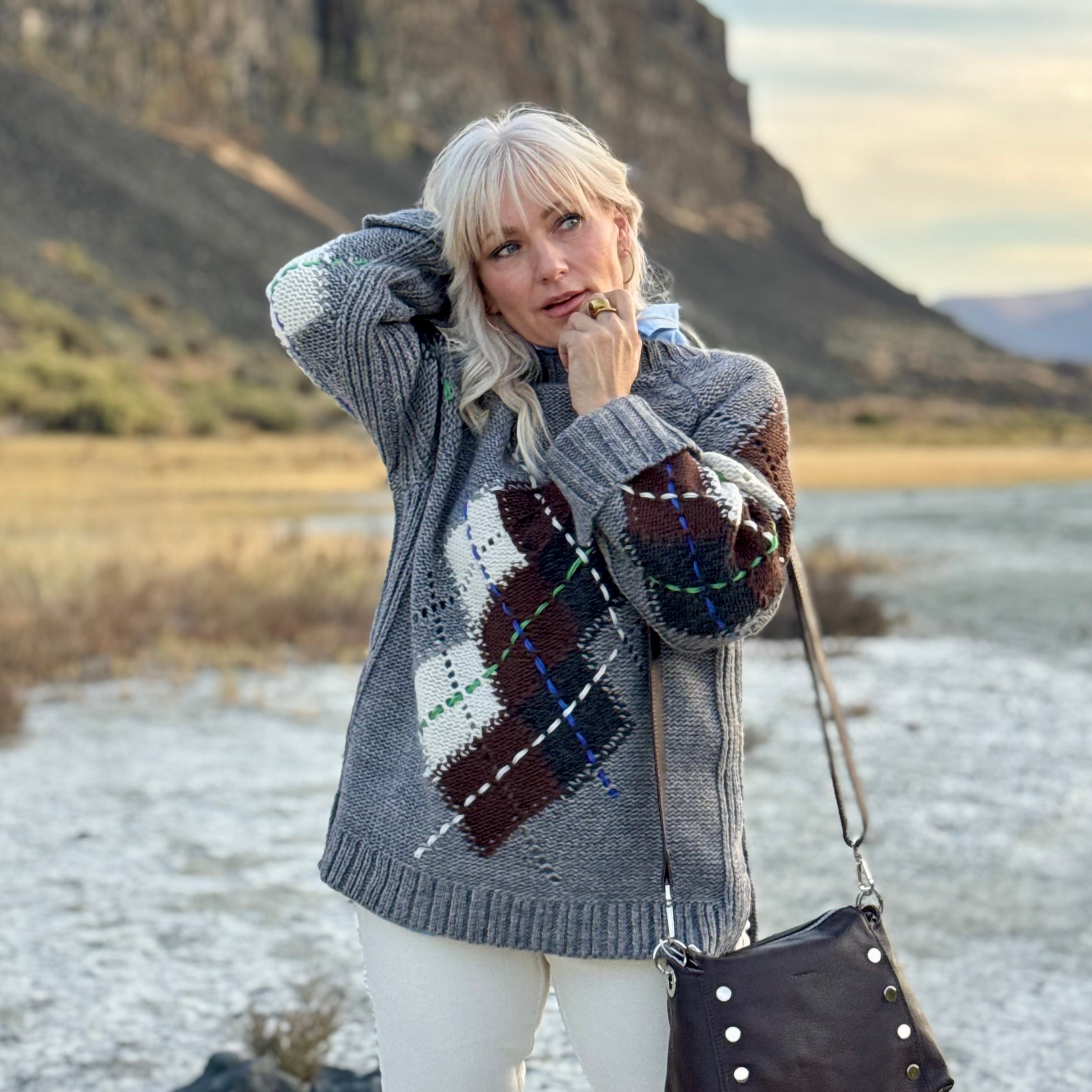 Meadowcroft Argyle Sweater