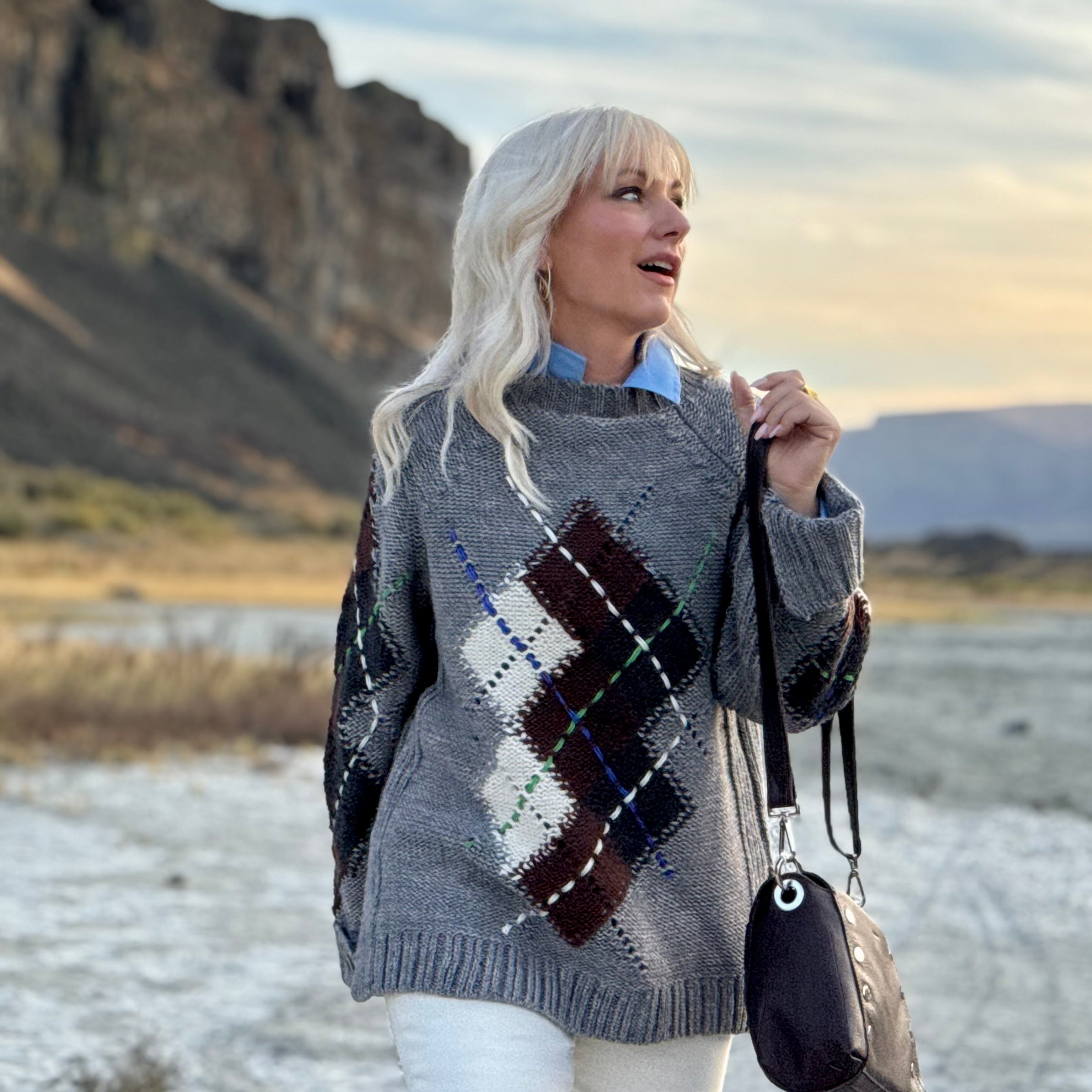 Meadowcroft Argyle Sweater