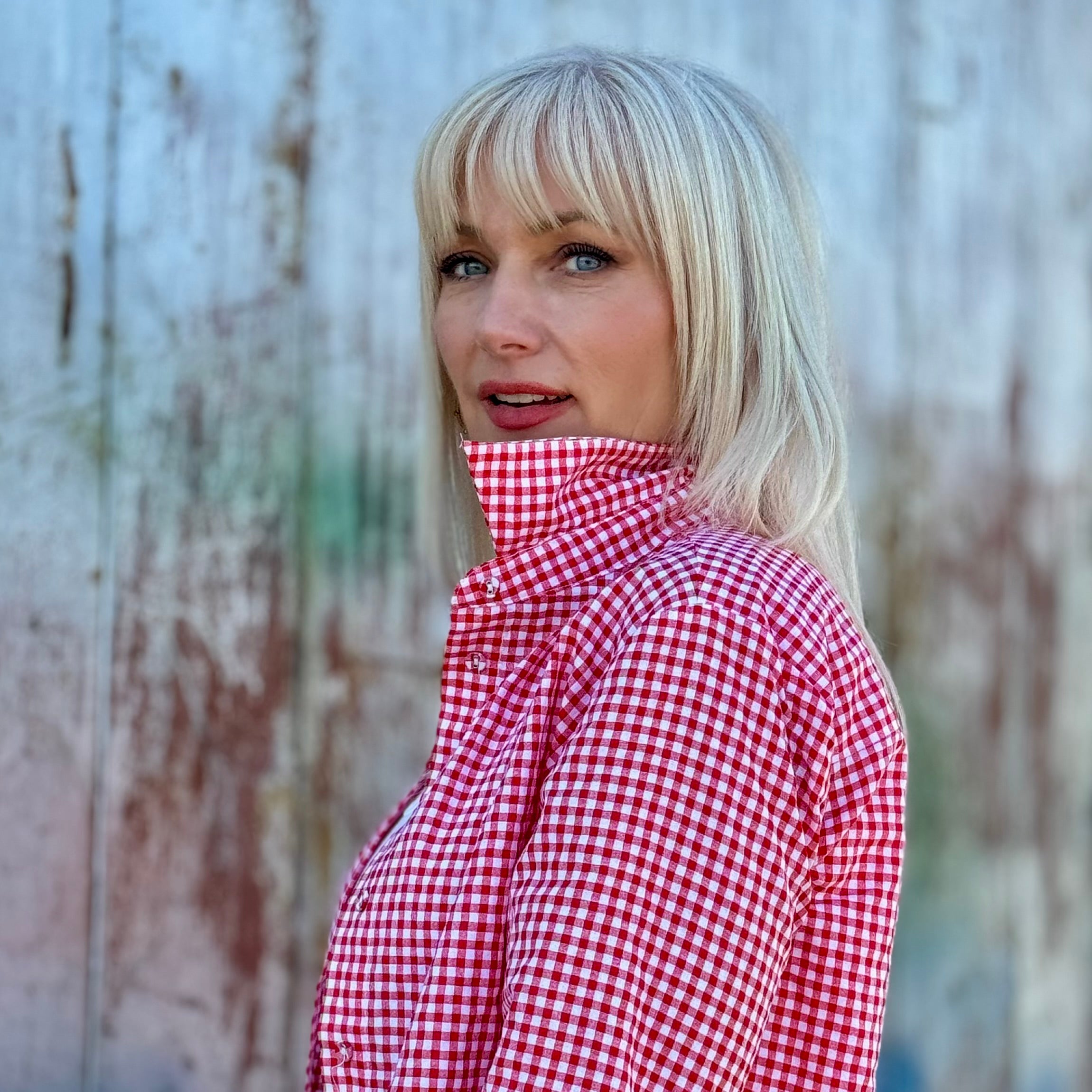 Madelynn Gingham Cotton Top