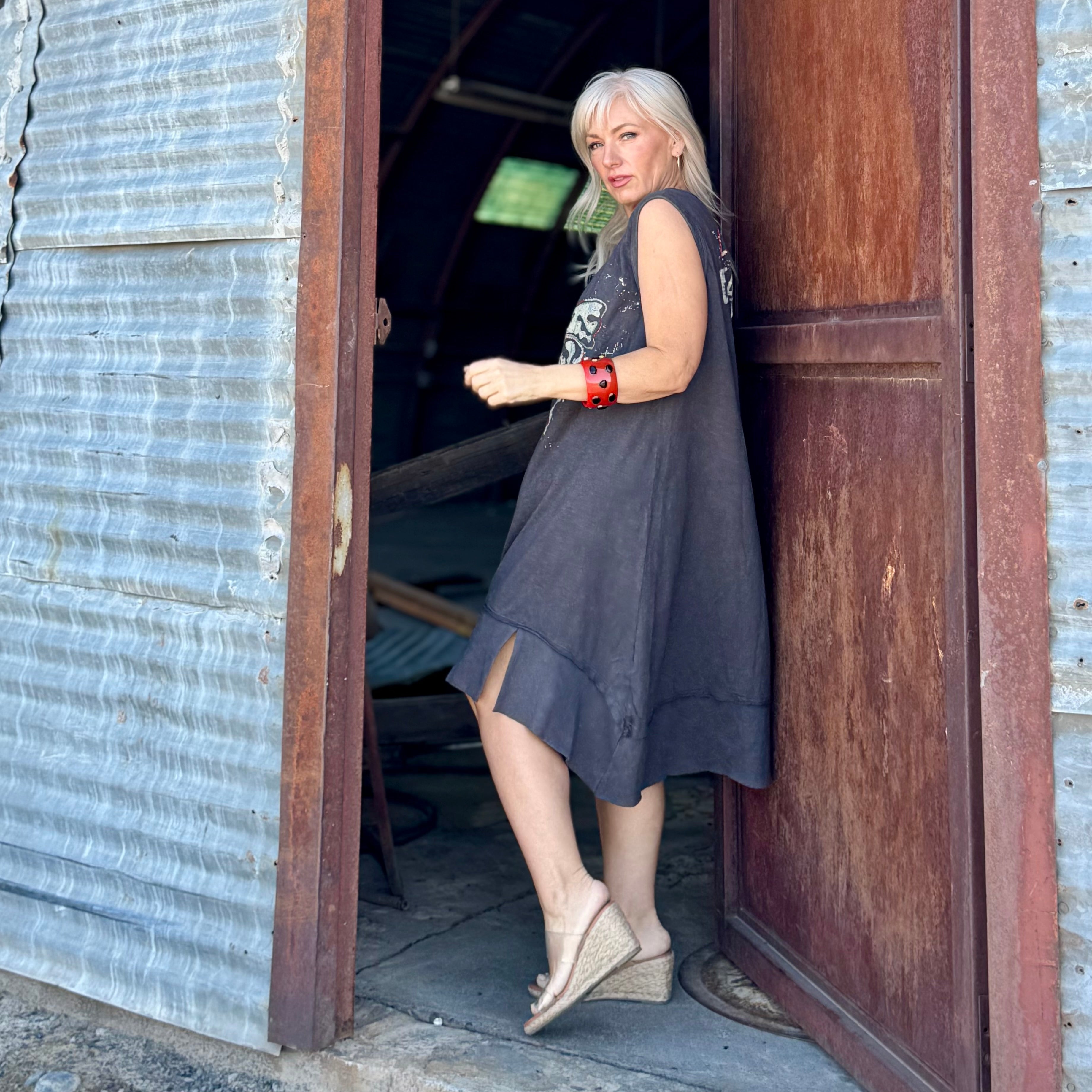 Midnight Muse Butterfly Tunic Dress