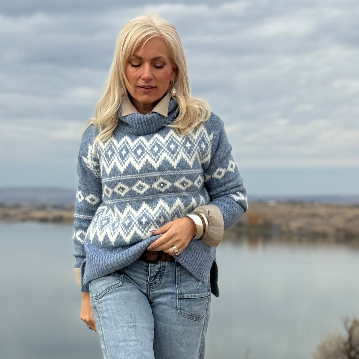 ESTHER JACQUARD SWEATER