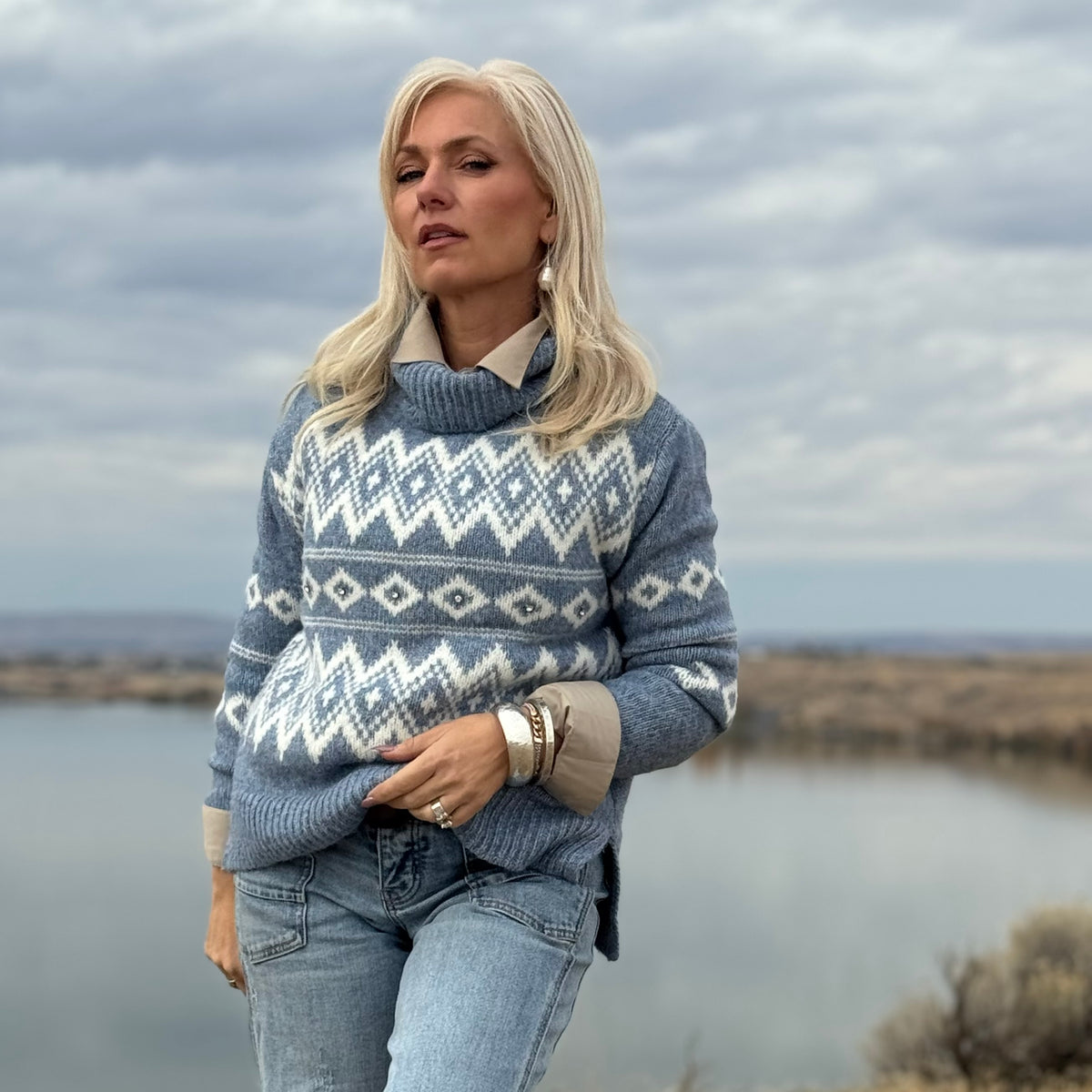 ESTHER JACQUARD SWEATER