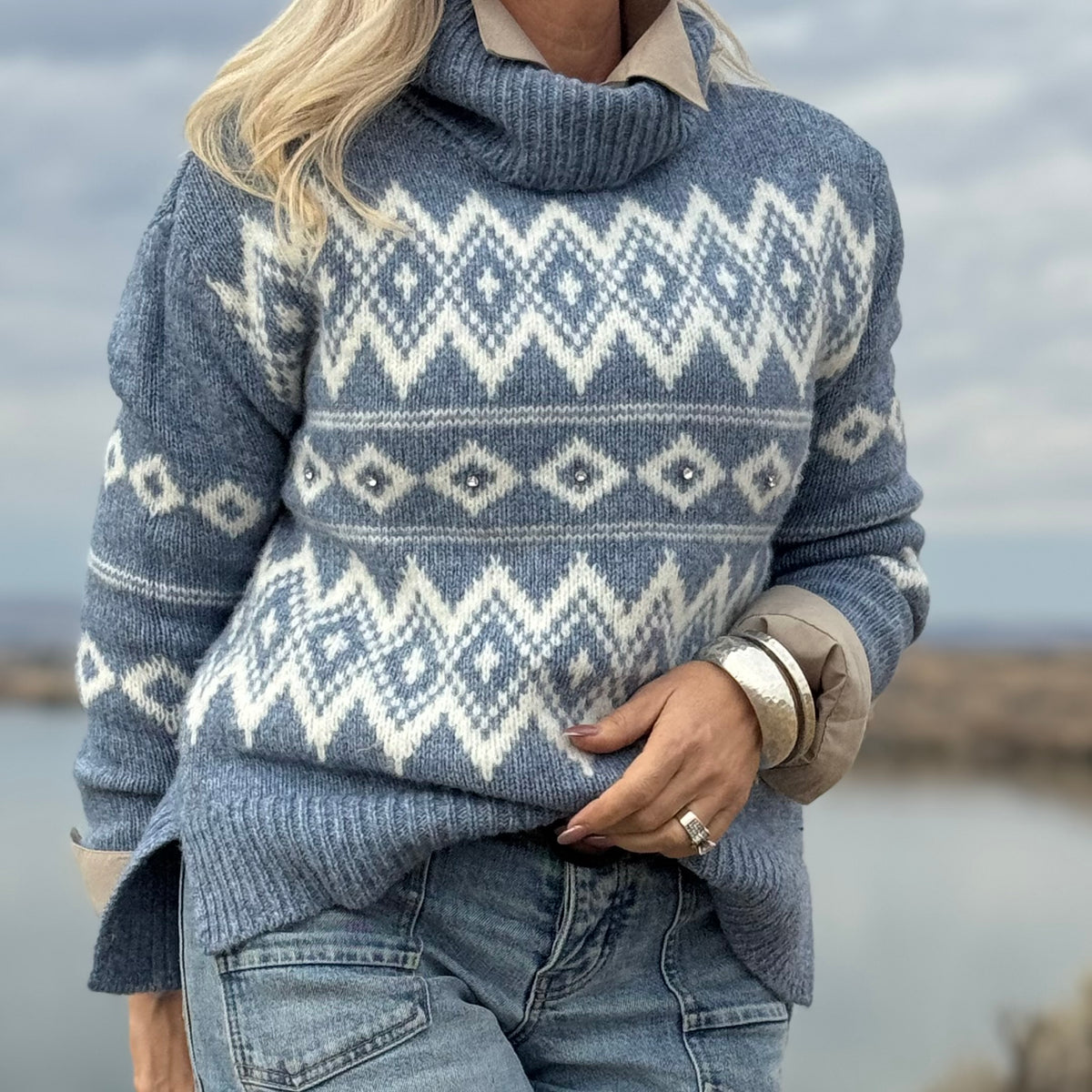 ESTHER JACQUARD SWEATER