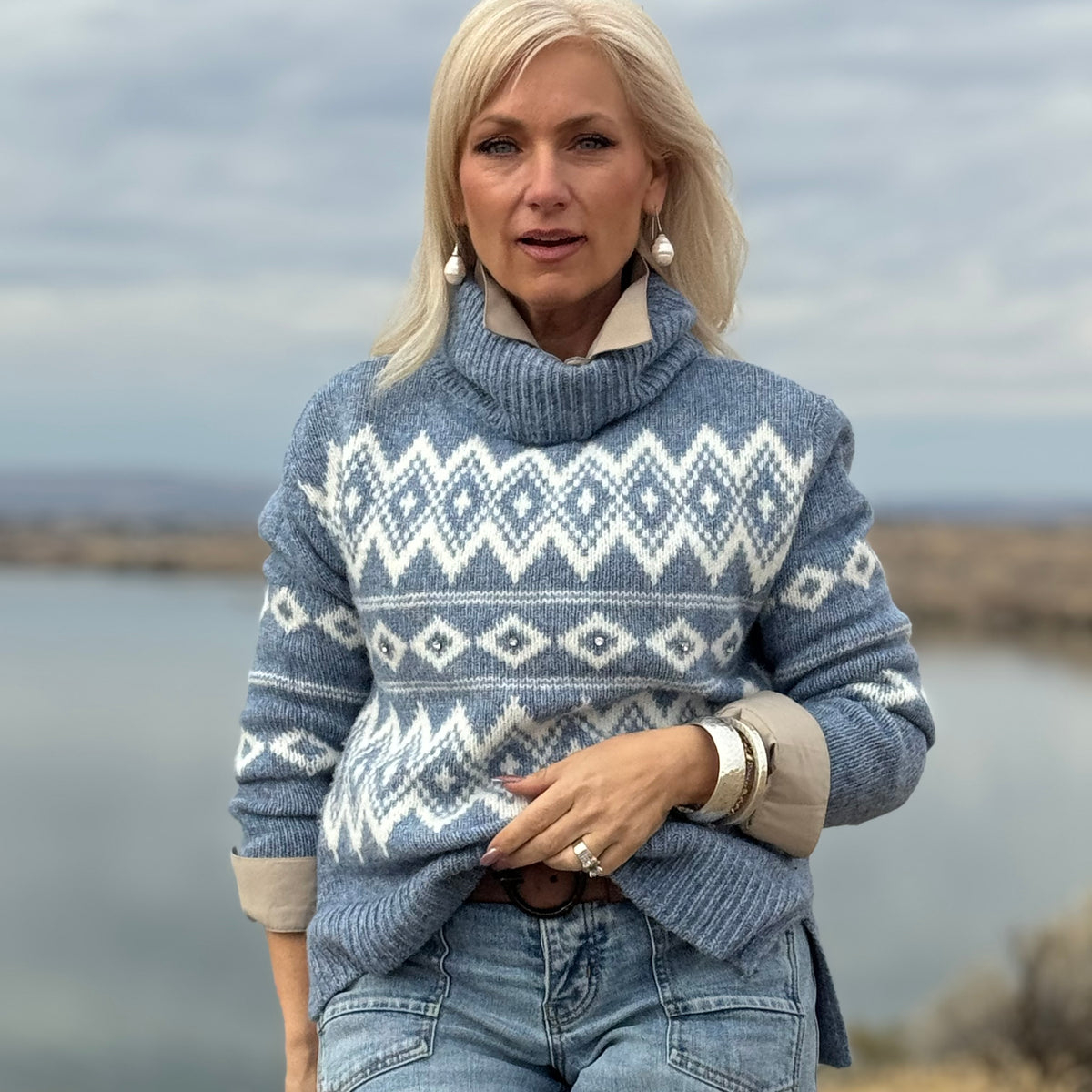 ESTHER JACQUARD SWEATER