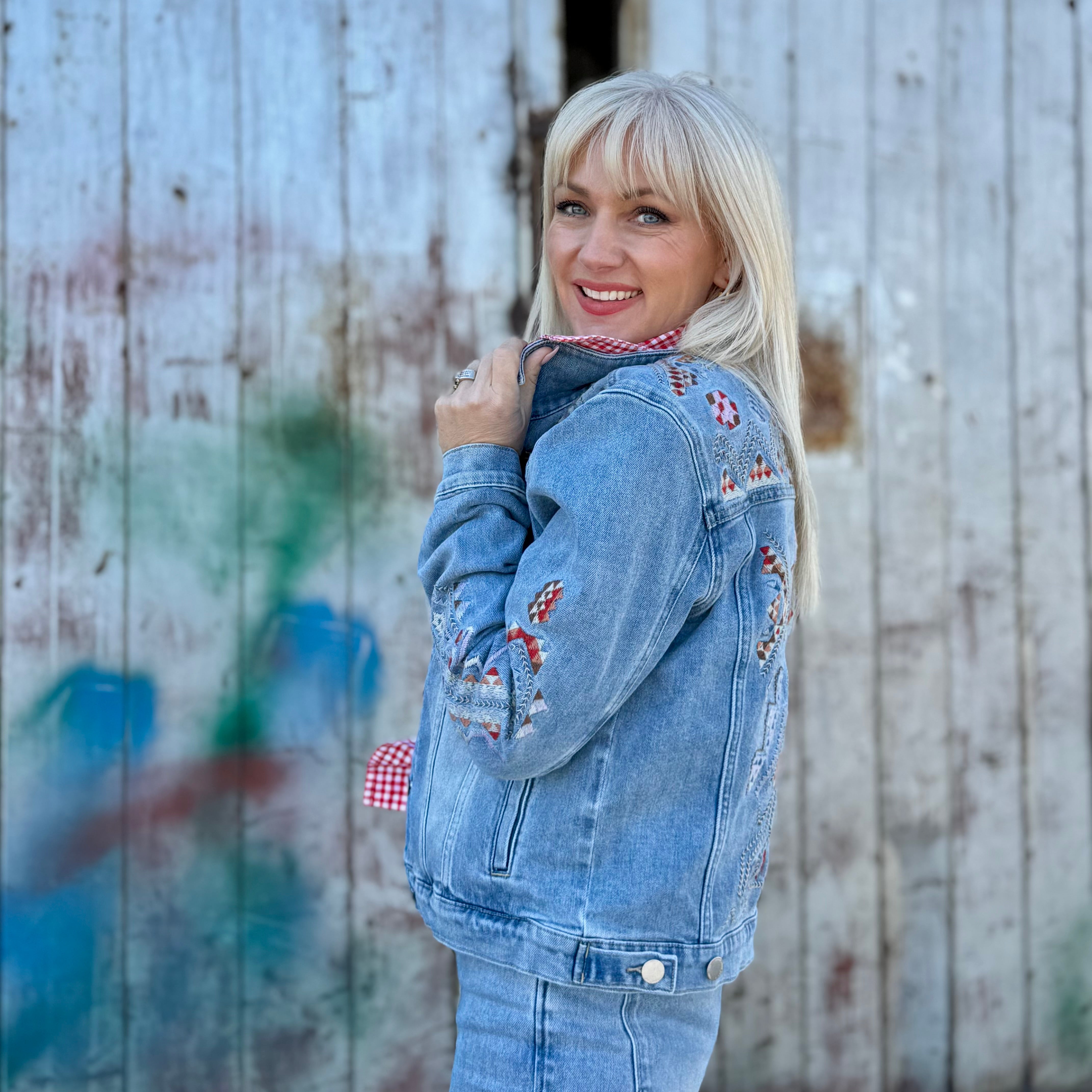 High Desert Embroidered Denim Jacket