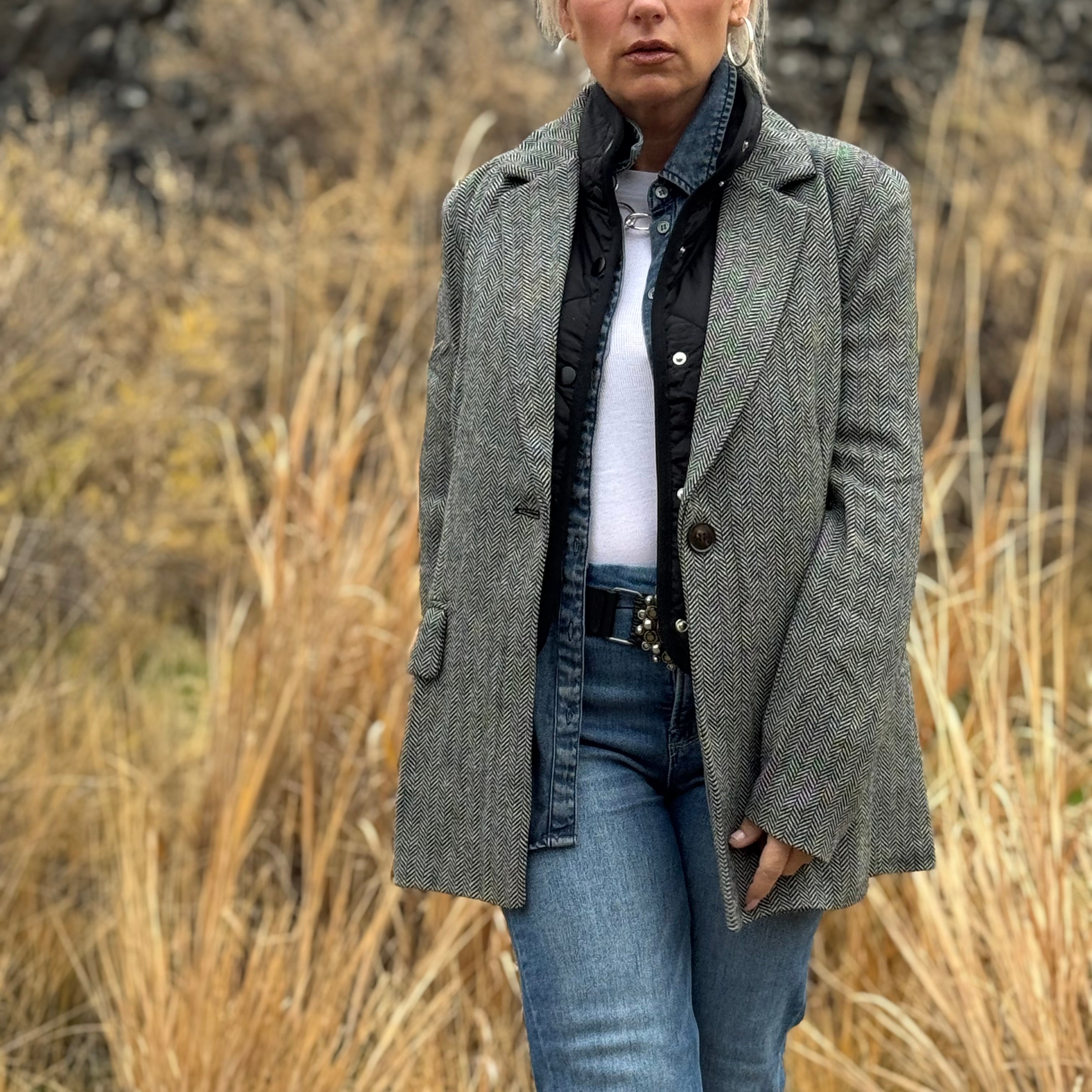 The High Desert Herringbone Blazer