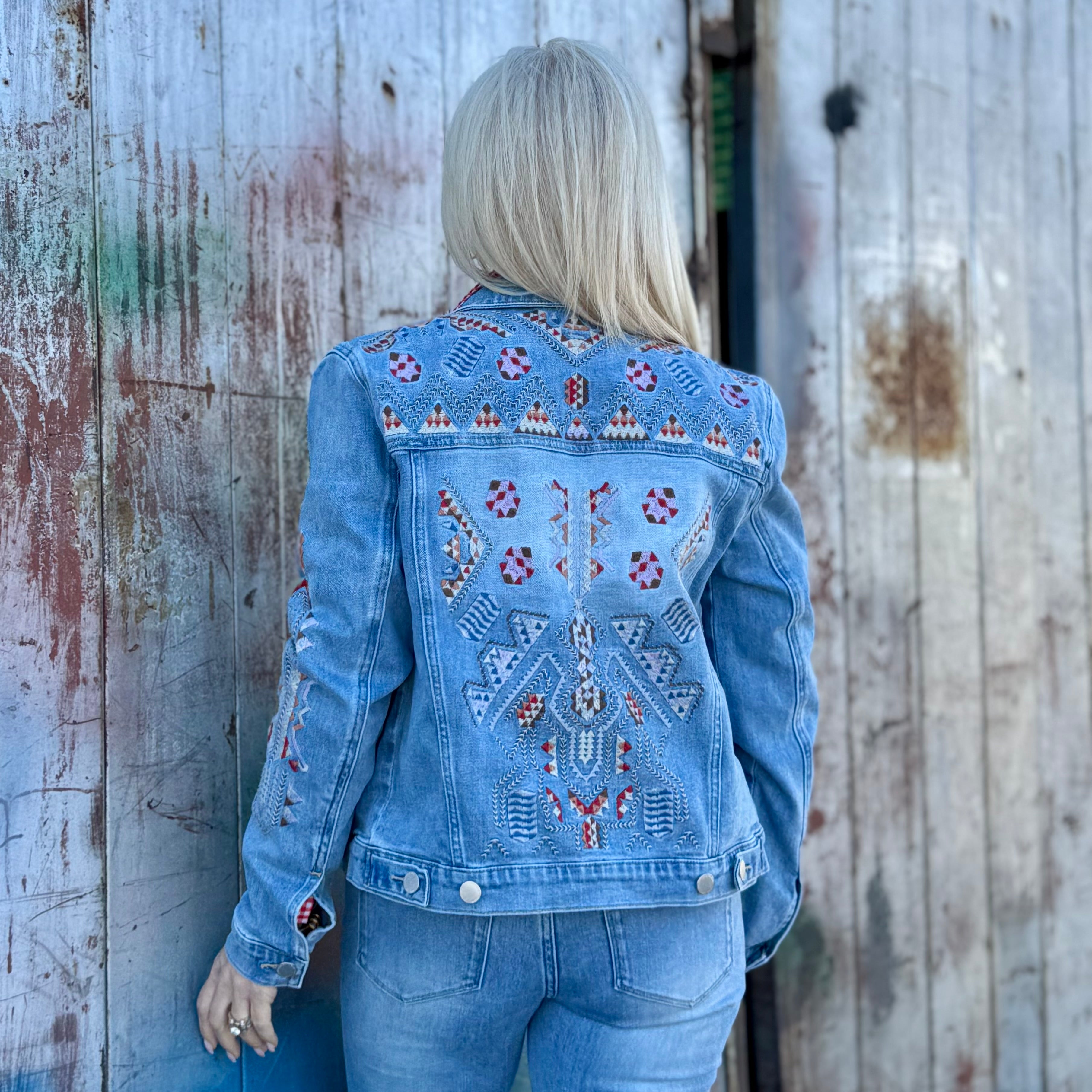 High Desert Embroidered Denim Jacket