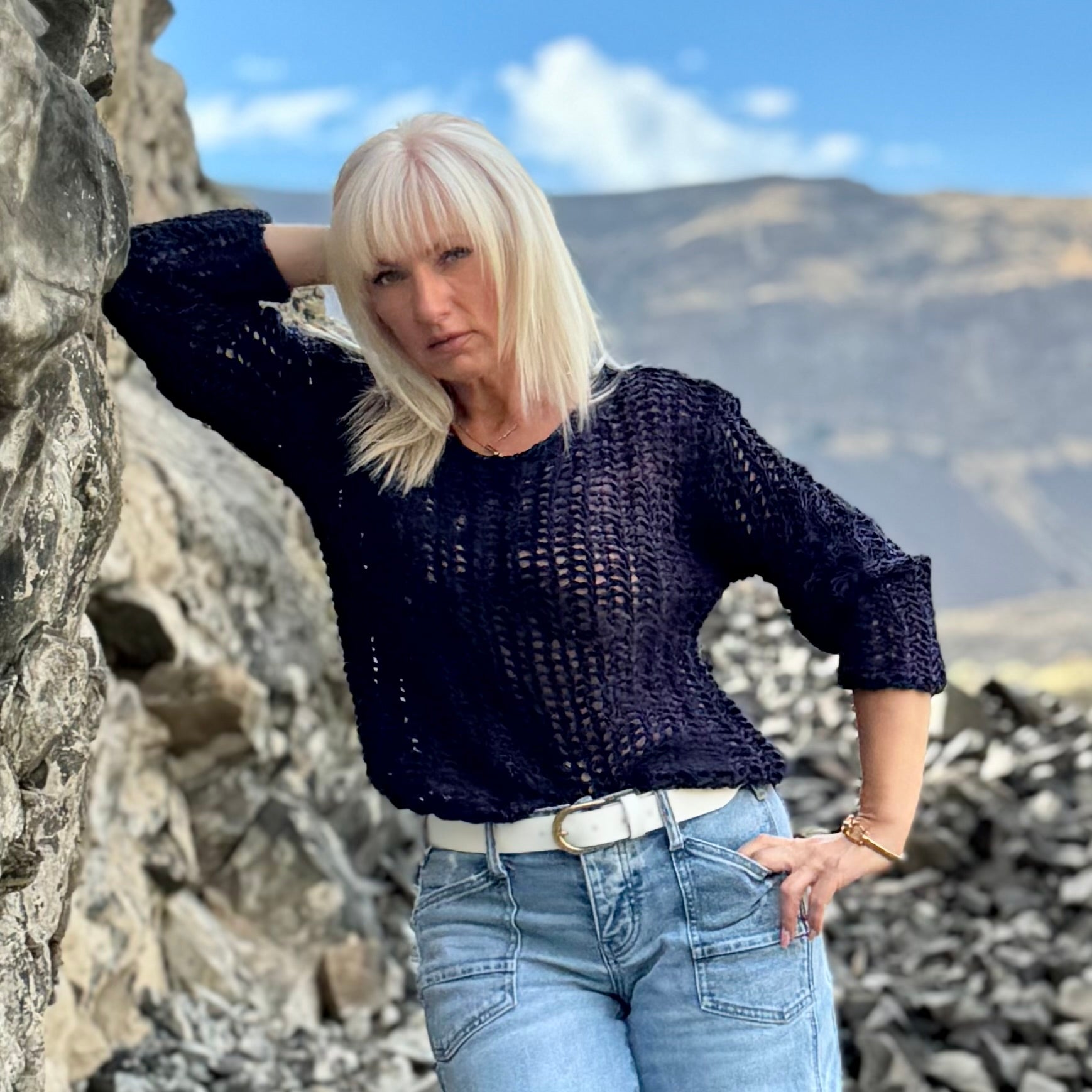 Adela Sweater Black Iris