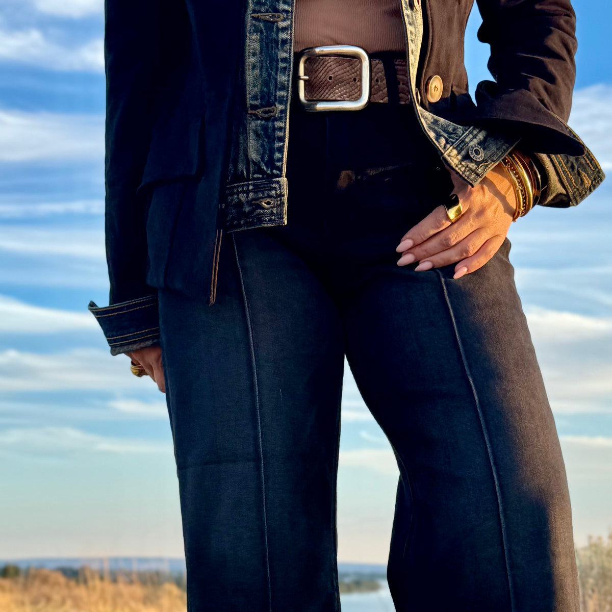 The After Dark Tummy Tuck Wide-Leg Jean