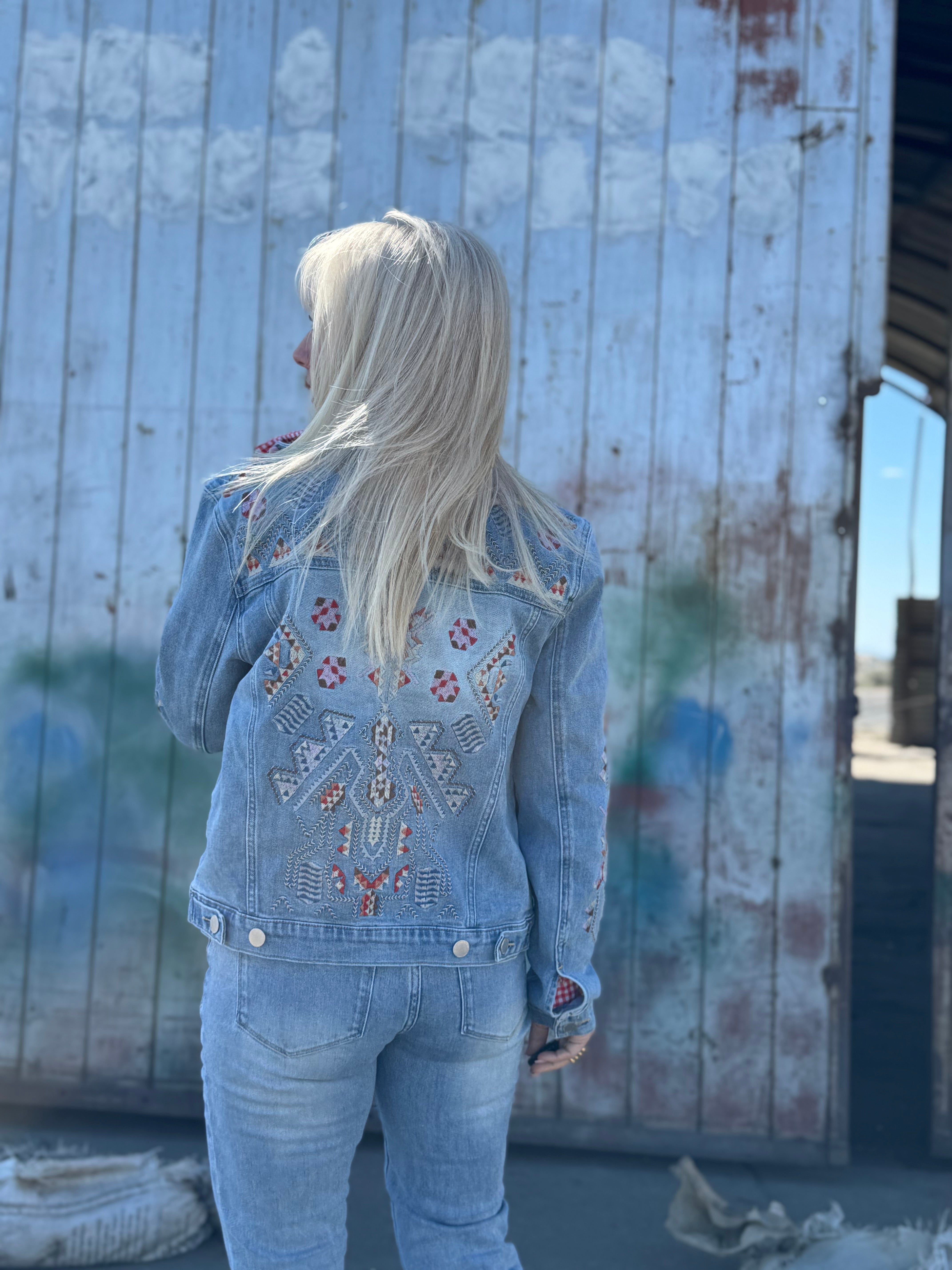 High Desert Embroidered Denim Jacket
