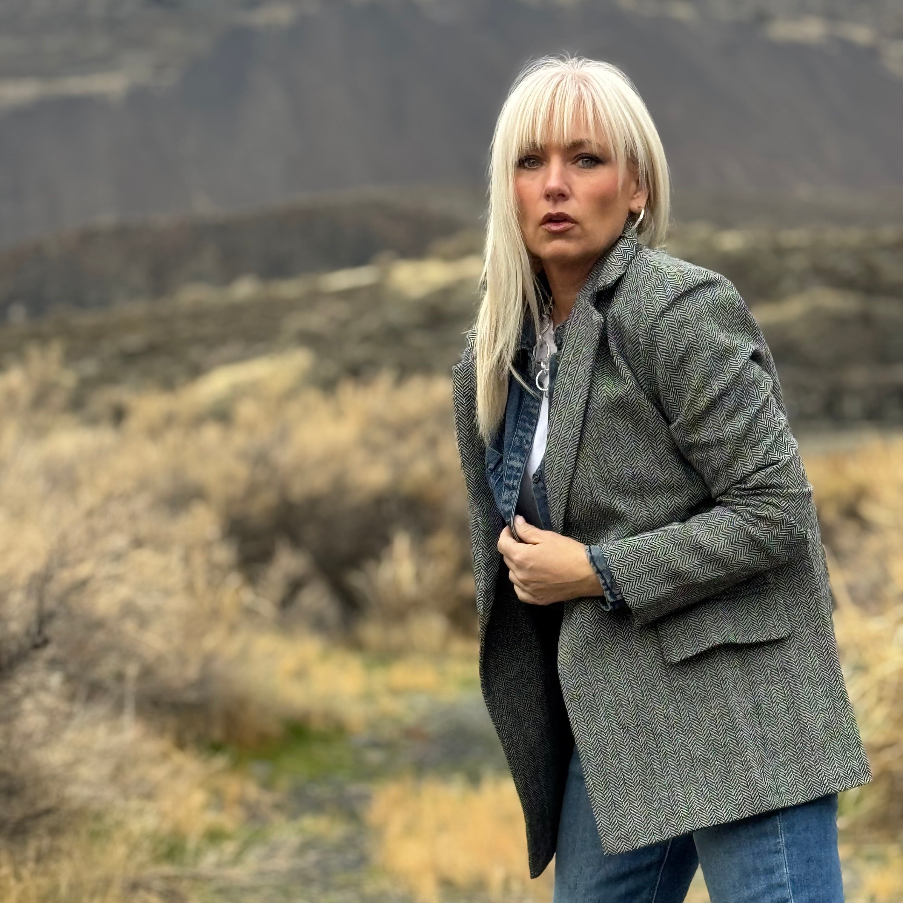 The High Desert Herringbone Blazer