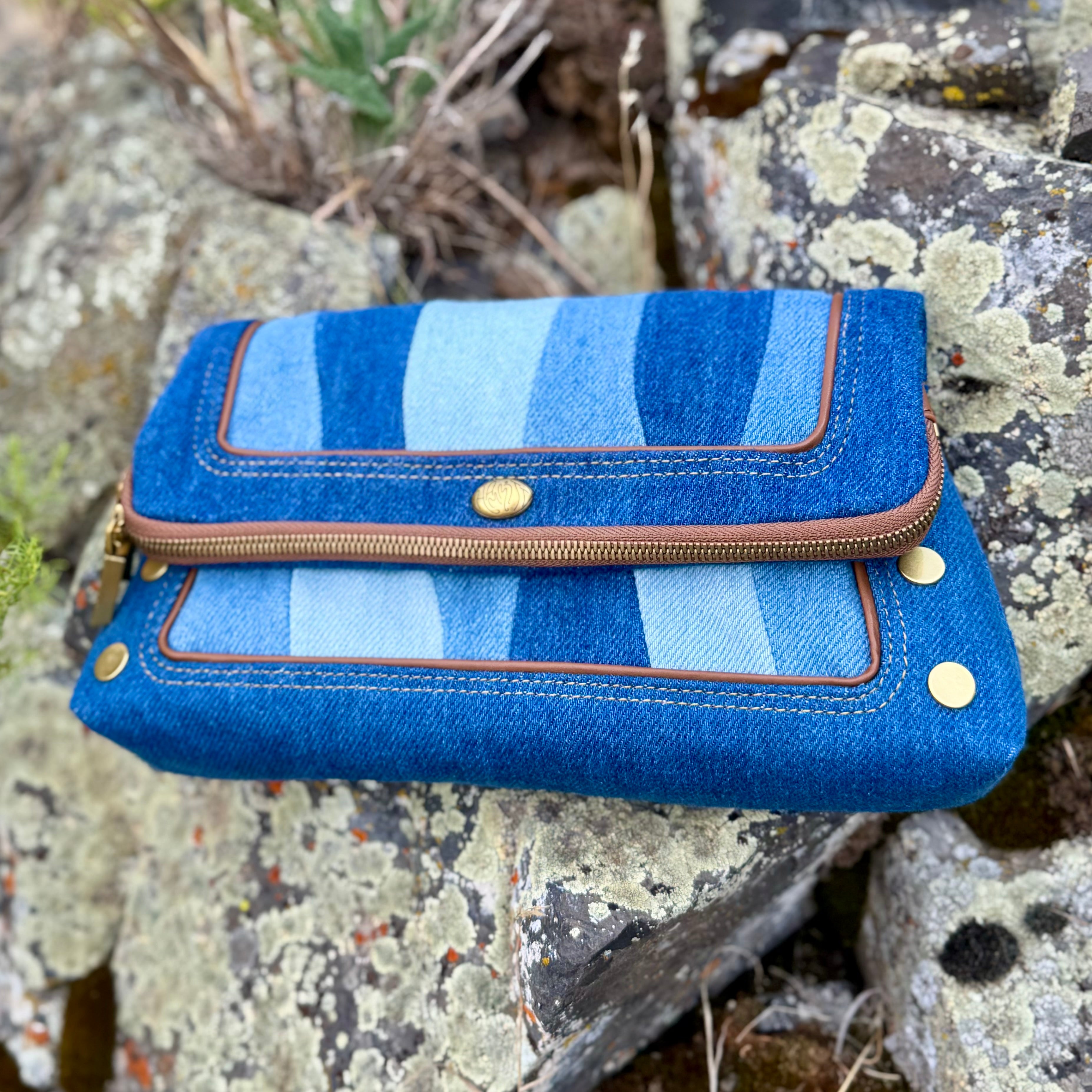 Beverly Medium Denim Shoulder Bag