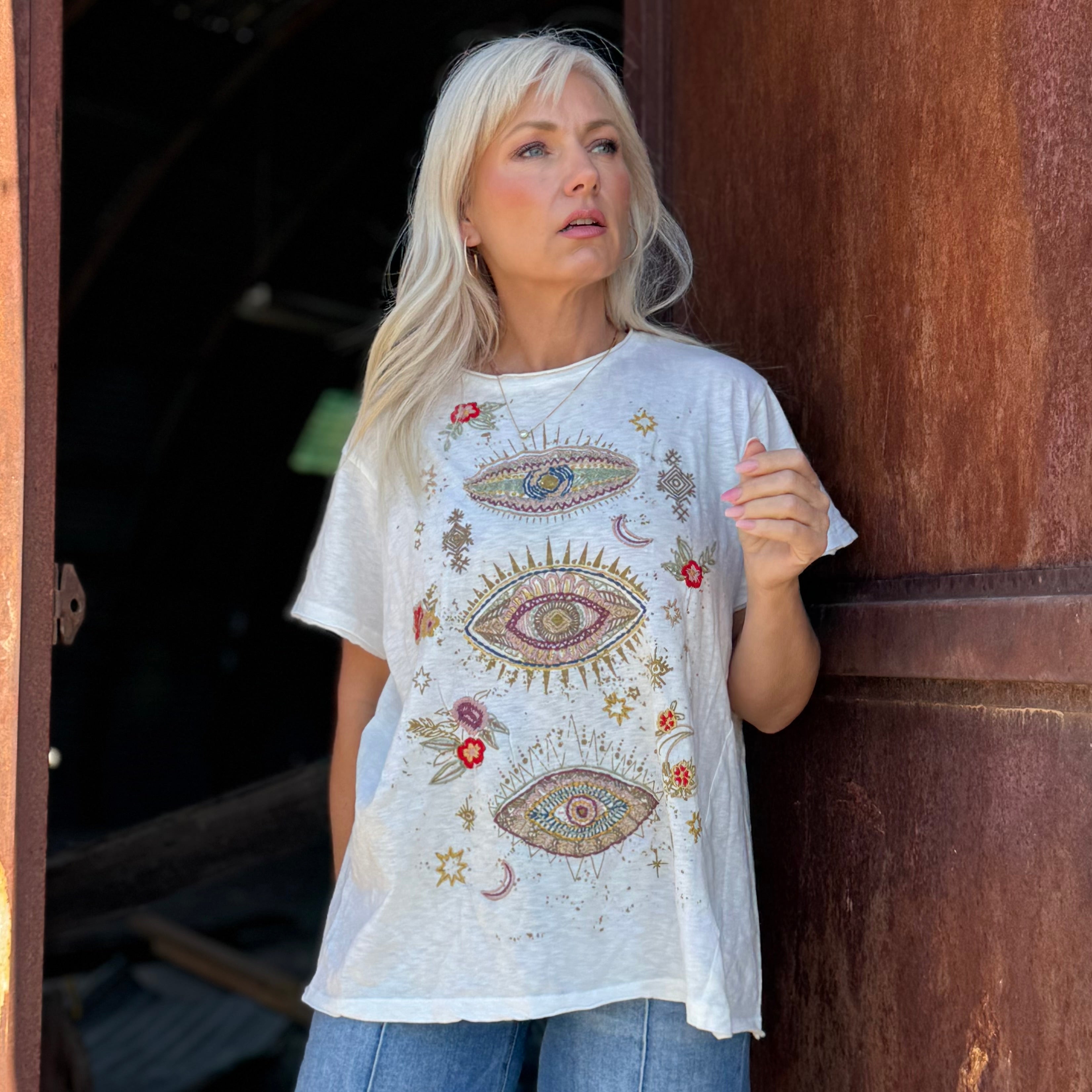 Starlight Muse Embroidered Tee