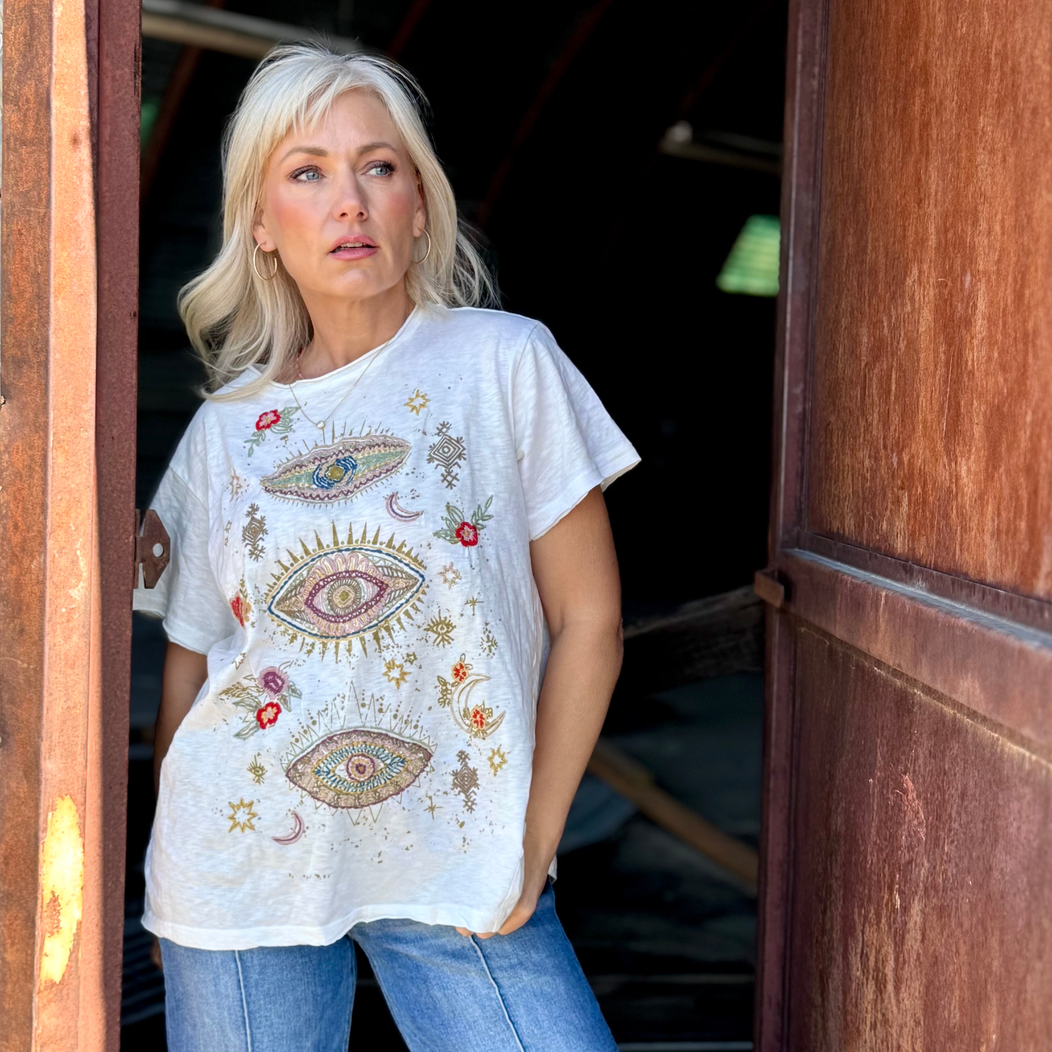 Starlight Muse Embroidered Tee