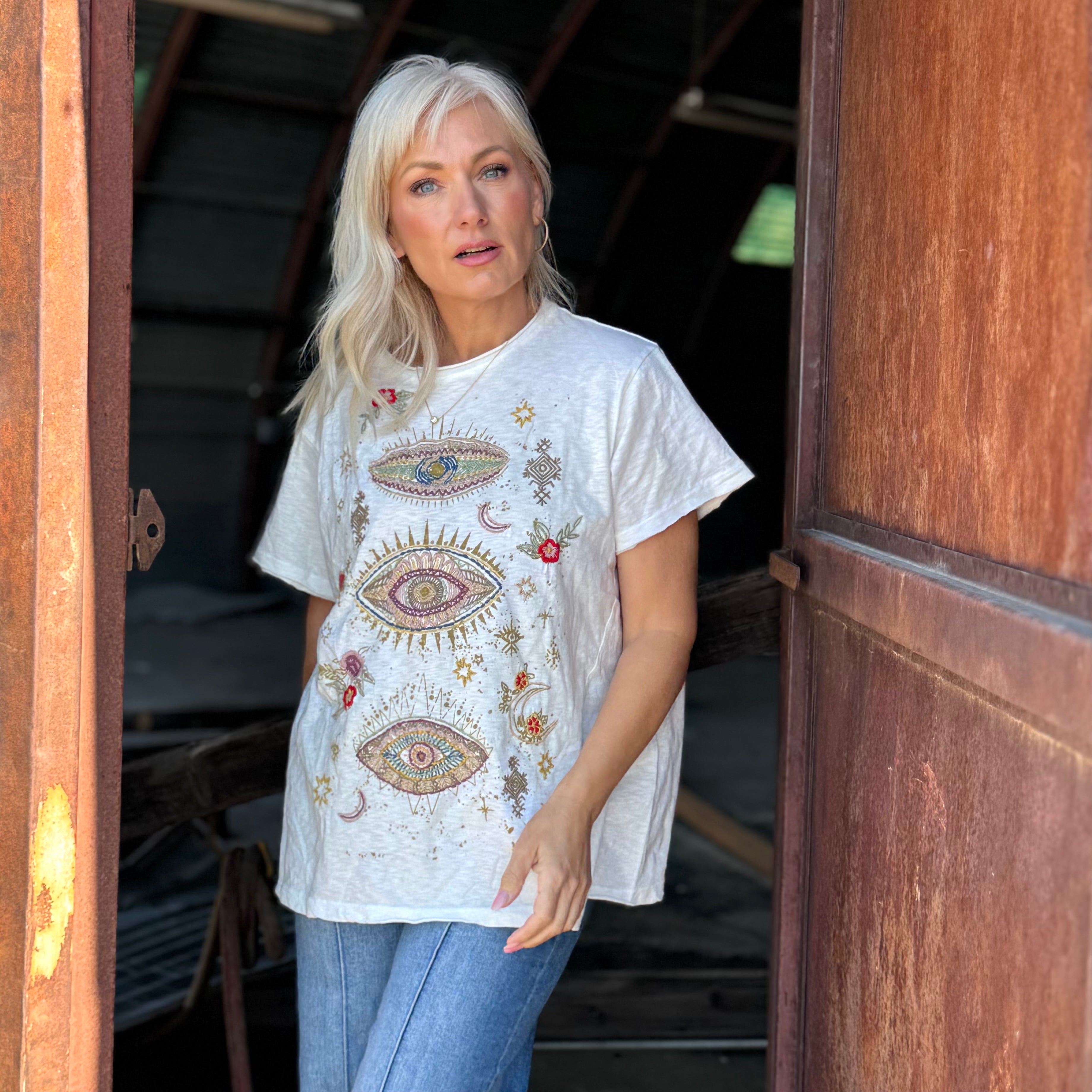 Starlight Muse Embroidered Tee