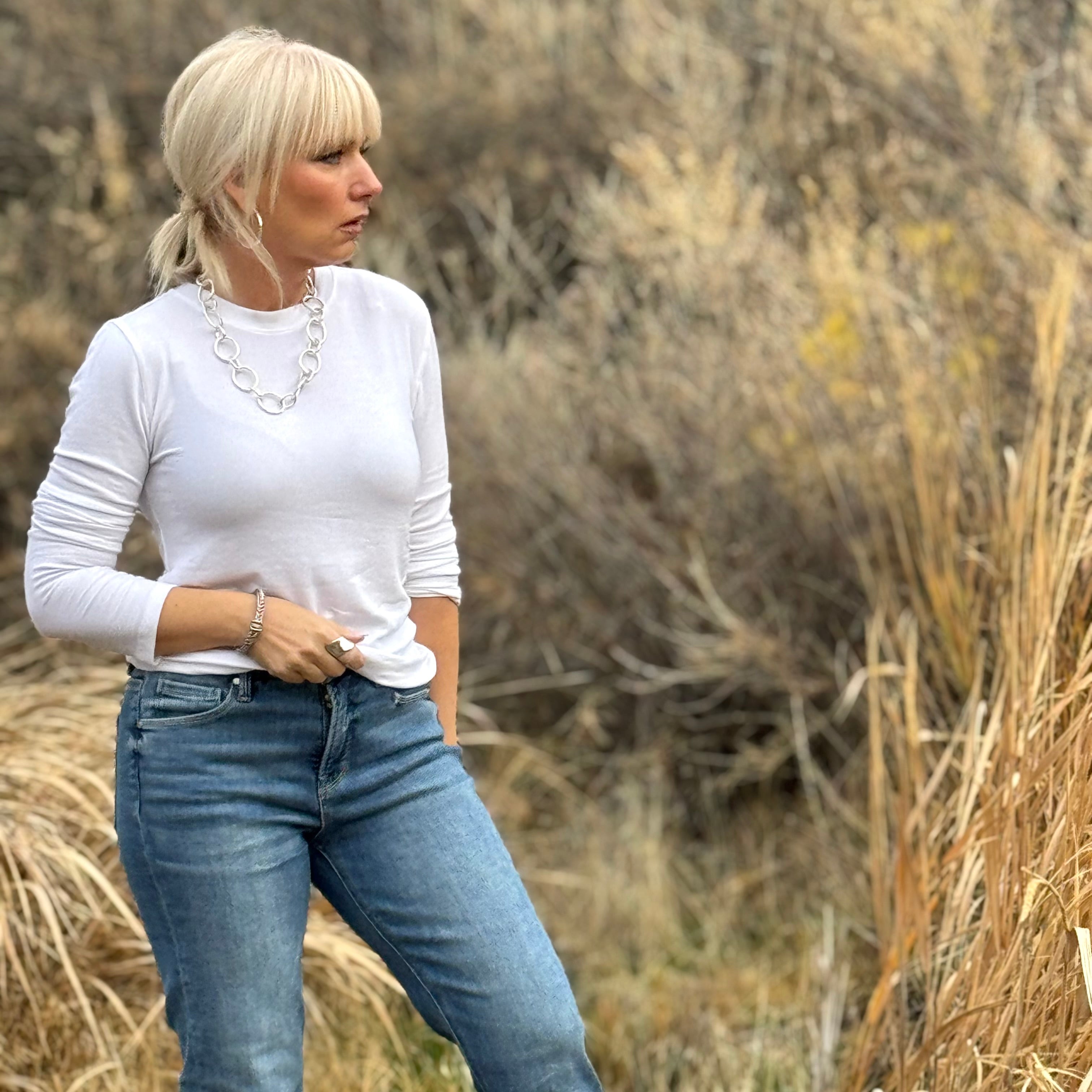 SILVER RIDGE MODAL TEE Ivory