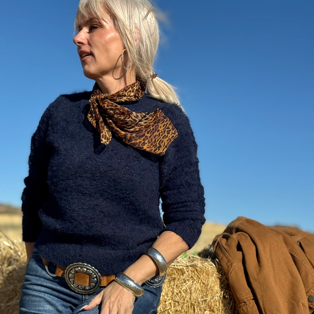 Midnight Muse Textured Sweater