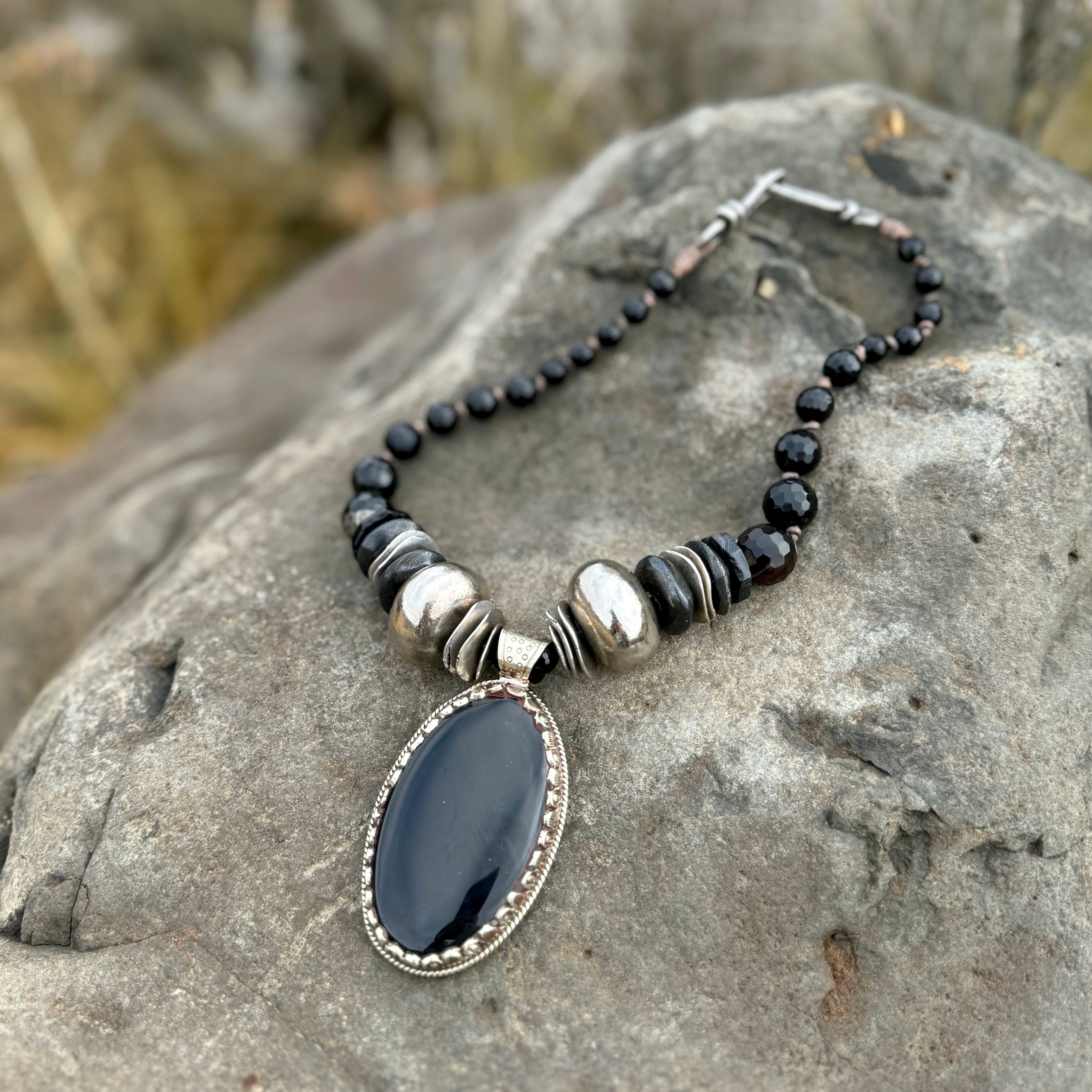 Zowee Black Onyx Necklace