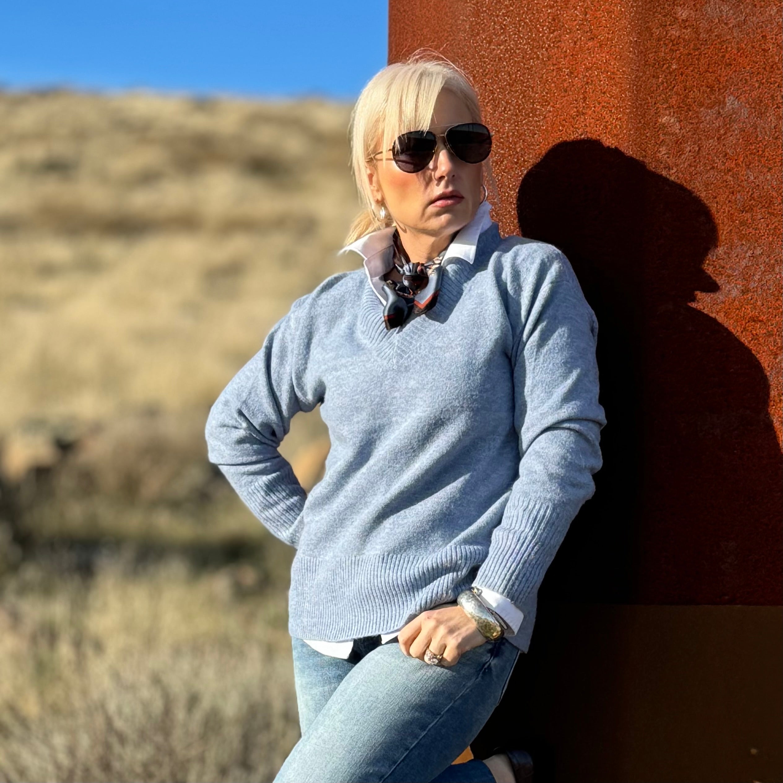 The Landmark V-Neck Sweater