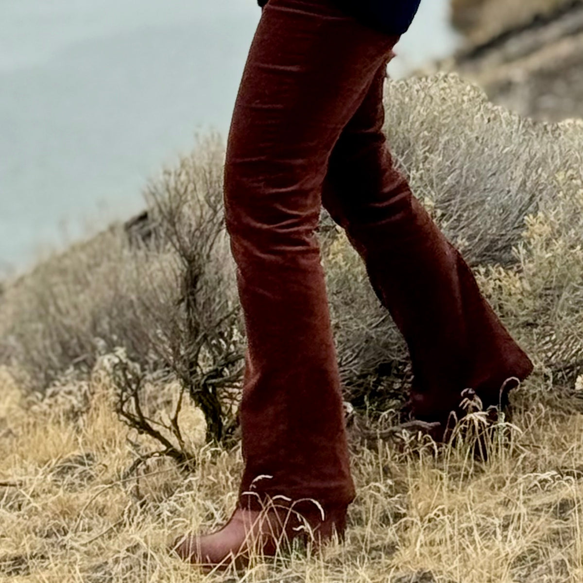 ROSA FLARE PANT Mahogany 34 Inch Inseam