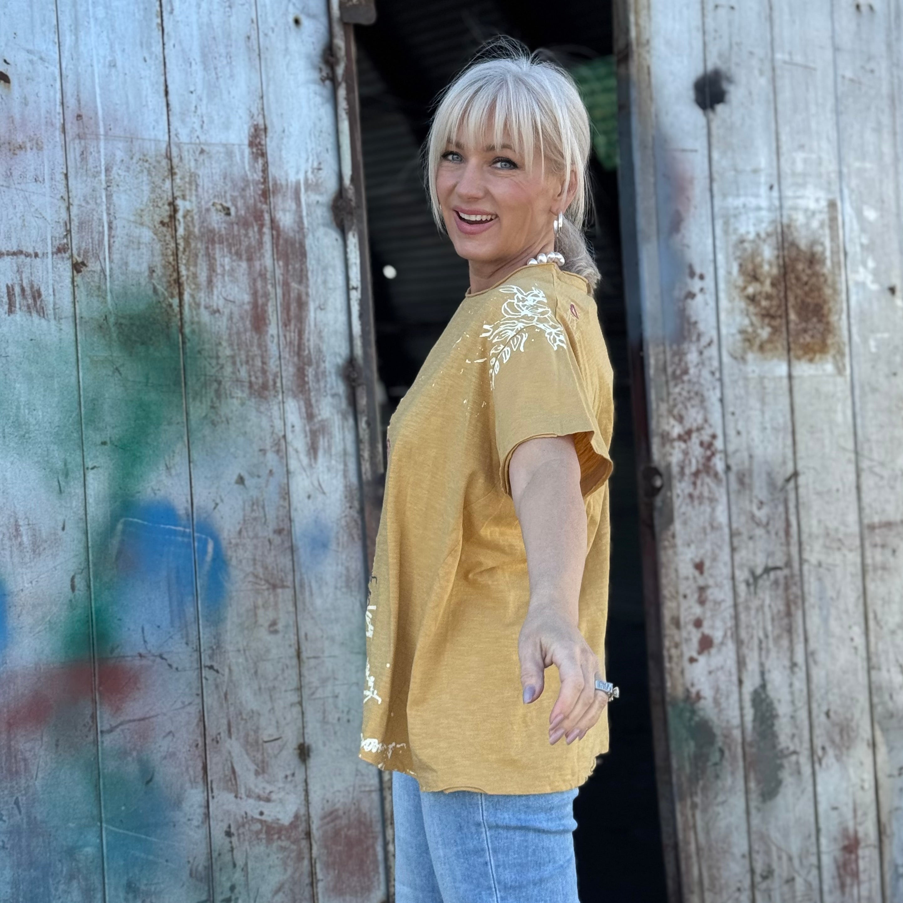 Wildflower Canvas Tee