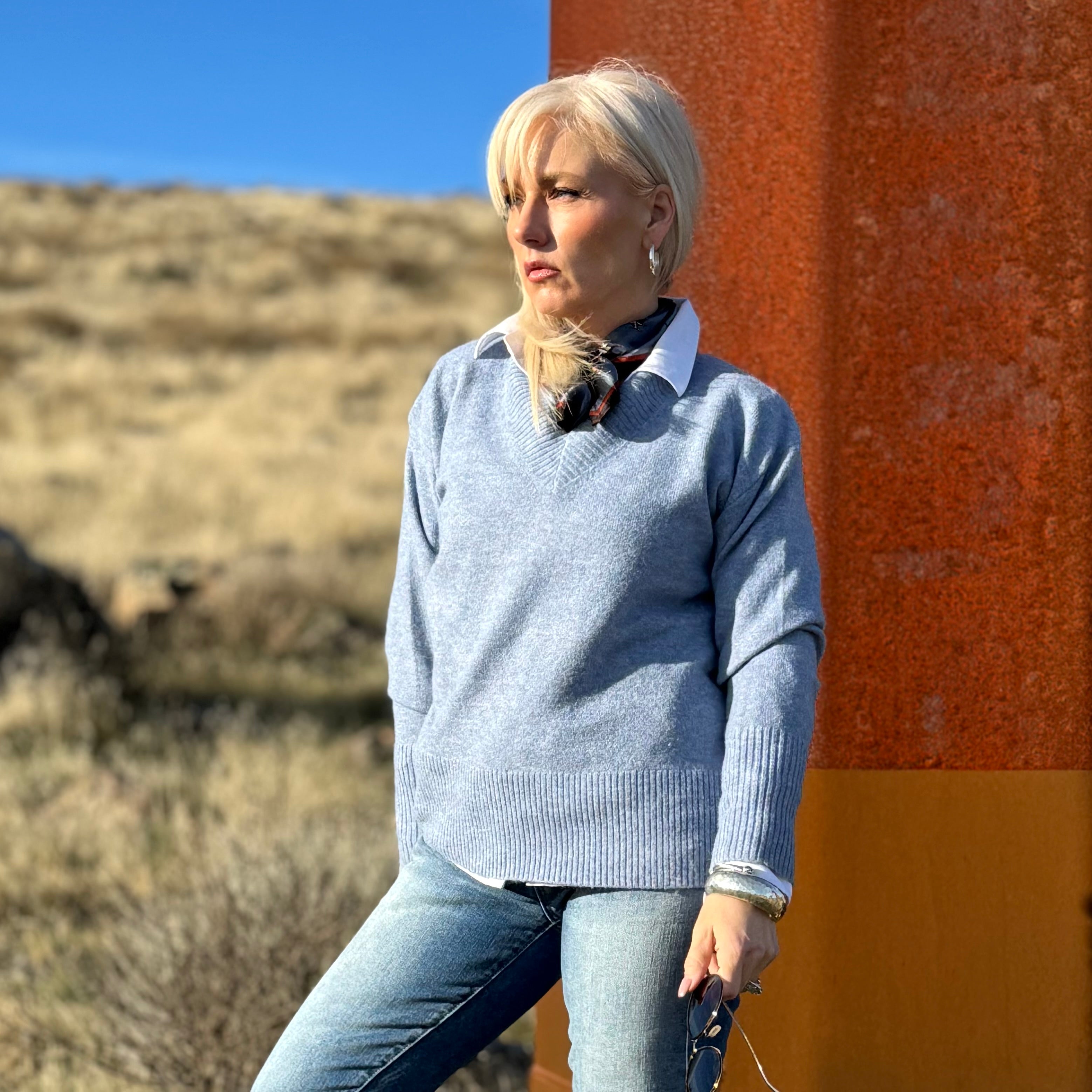 The Landmark V-Neck Sweater