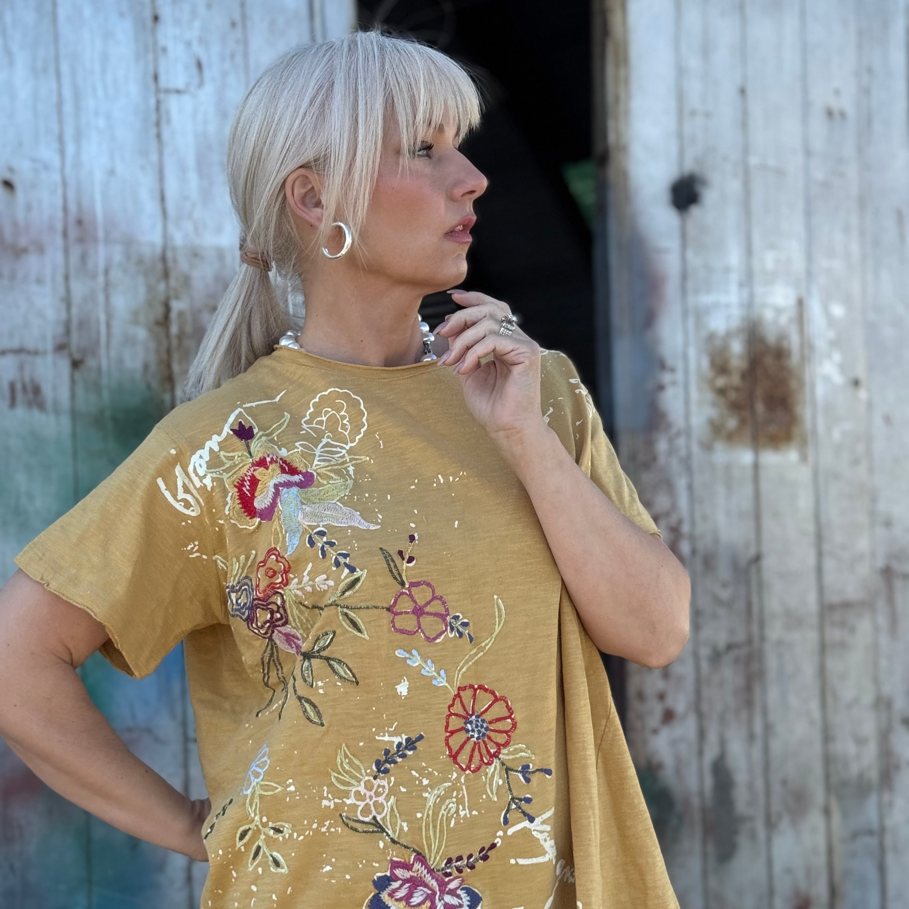 Wildflower Canvas Tee