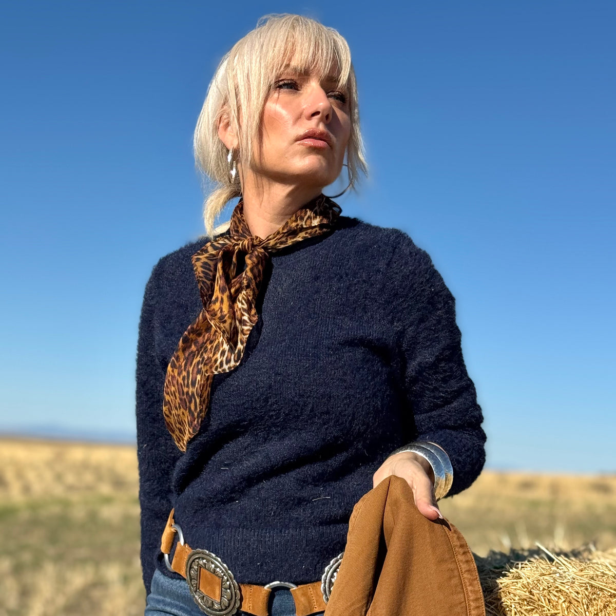 Midnight Muse Textured Sweater