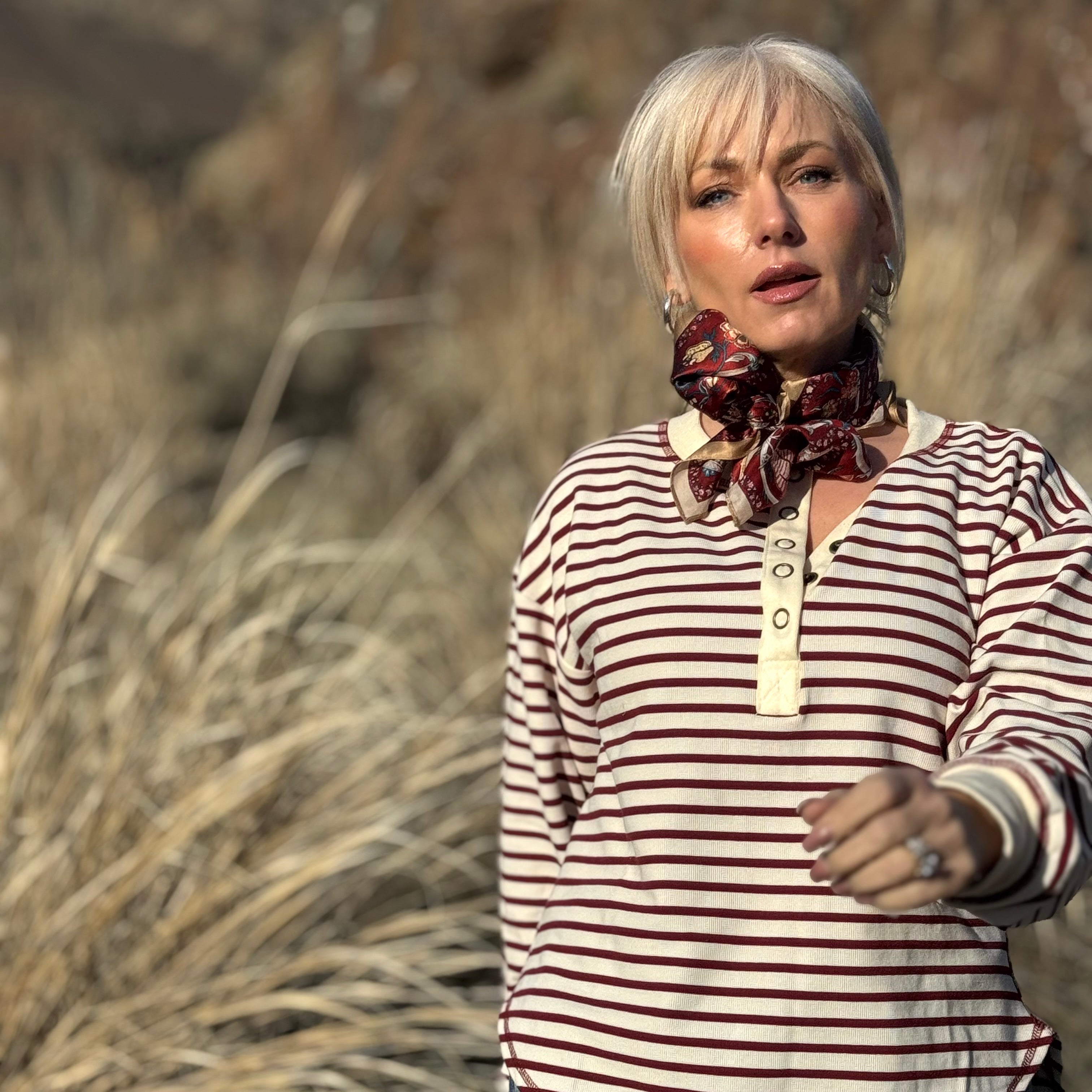 The Canyon Stripe Henley