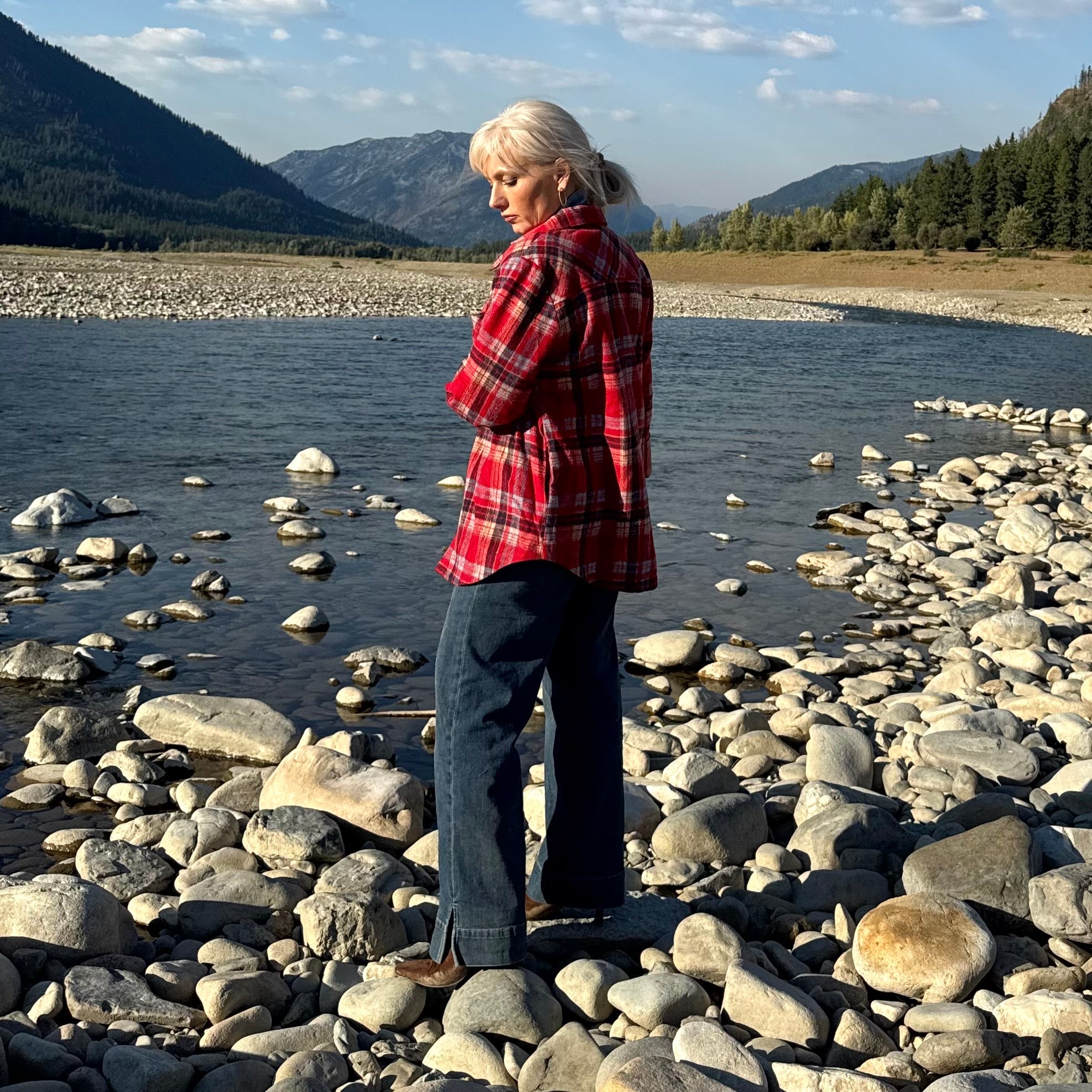 Heritage Plaid Flannel Jacket Red