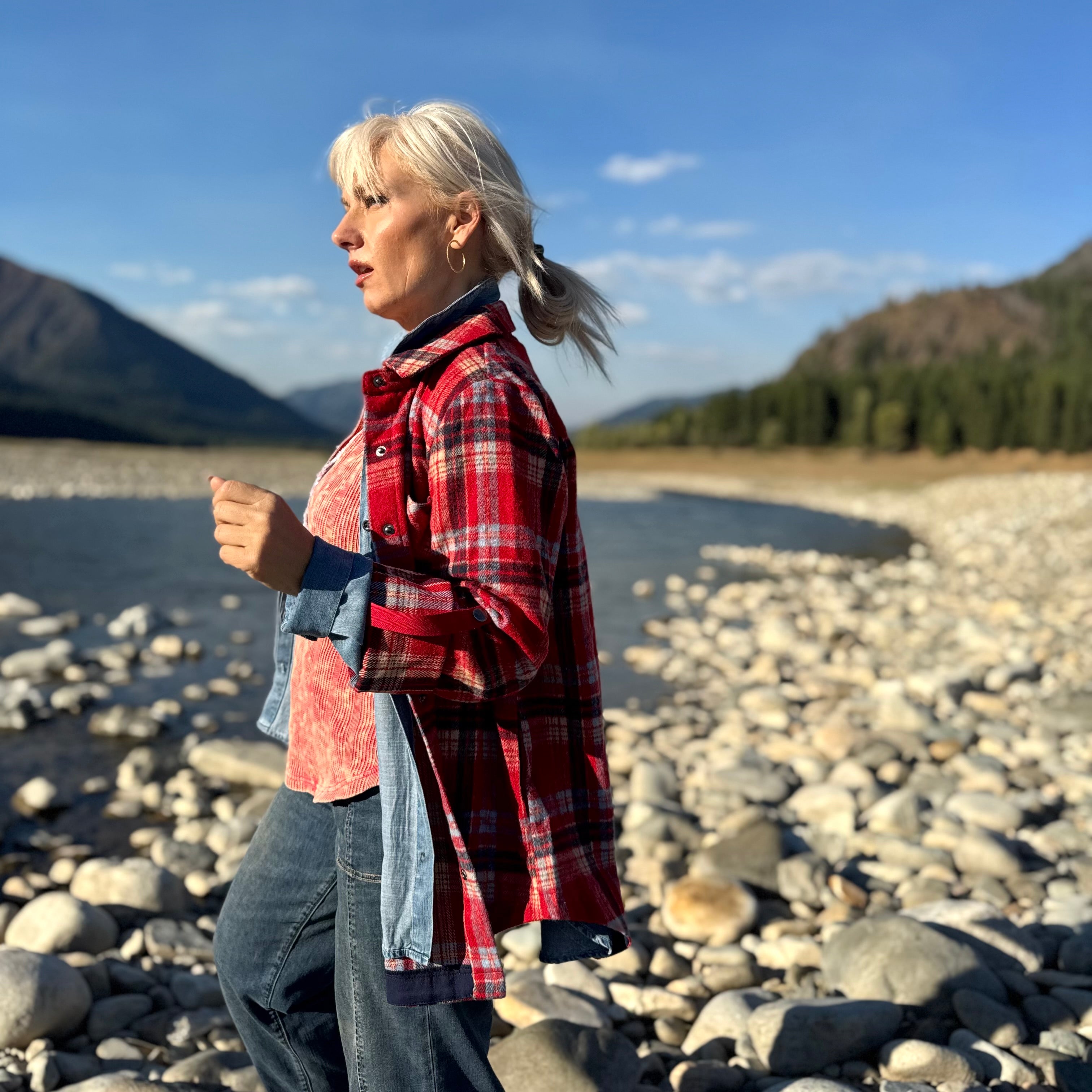Heritage Plaid Flannel Jacket Red