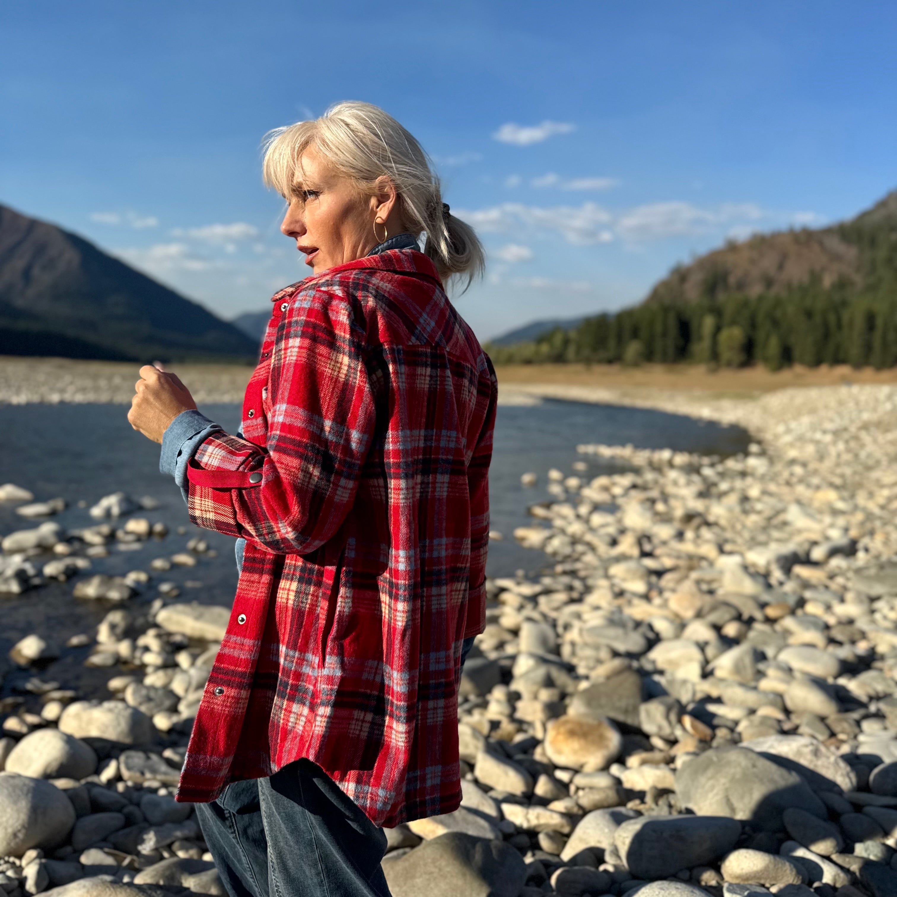 Heritage Plaid Flannel Jacket Red