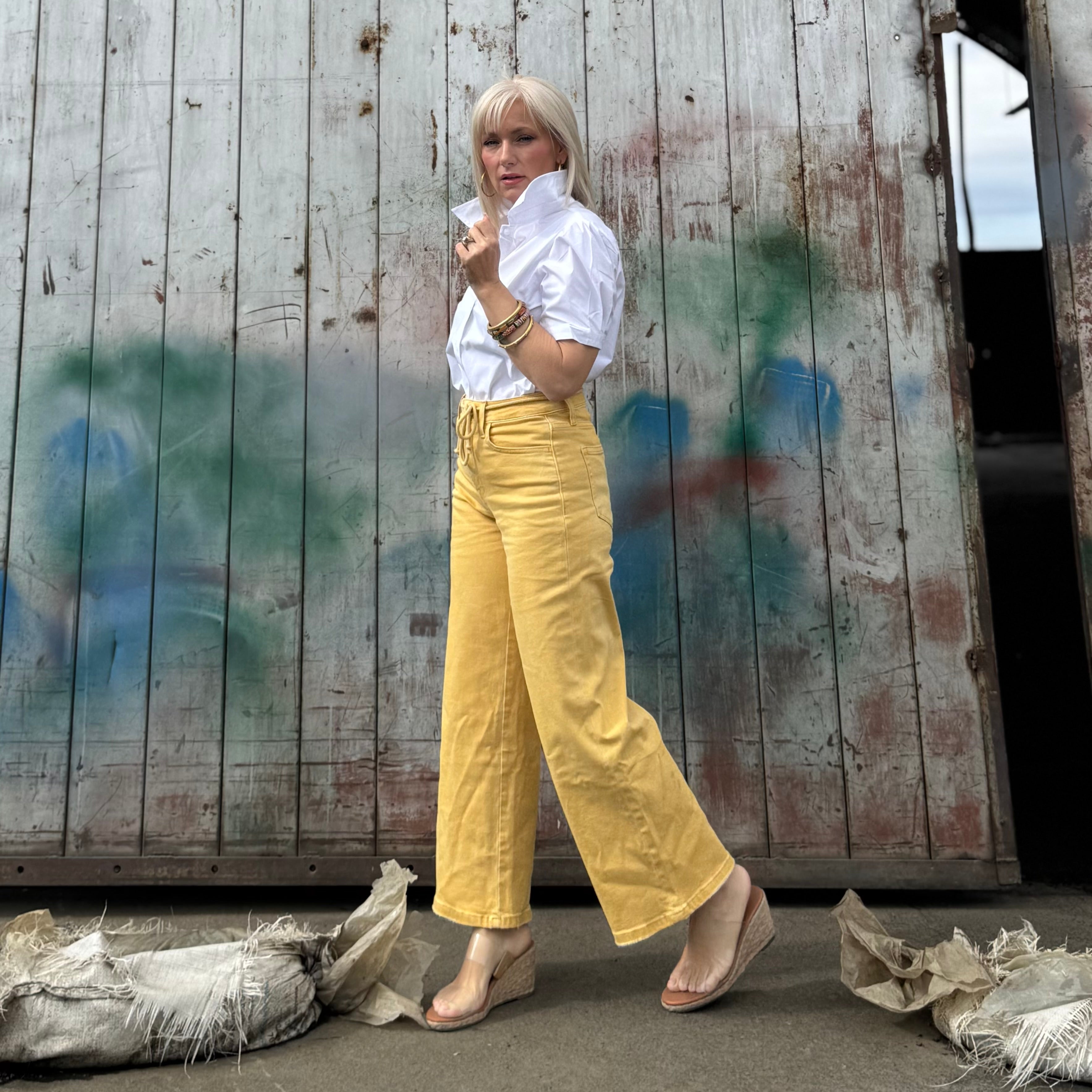 Sunwashed Riviera Wide-Leg Pant