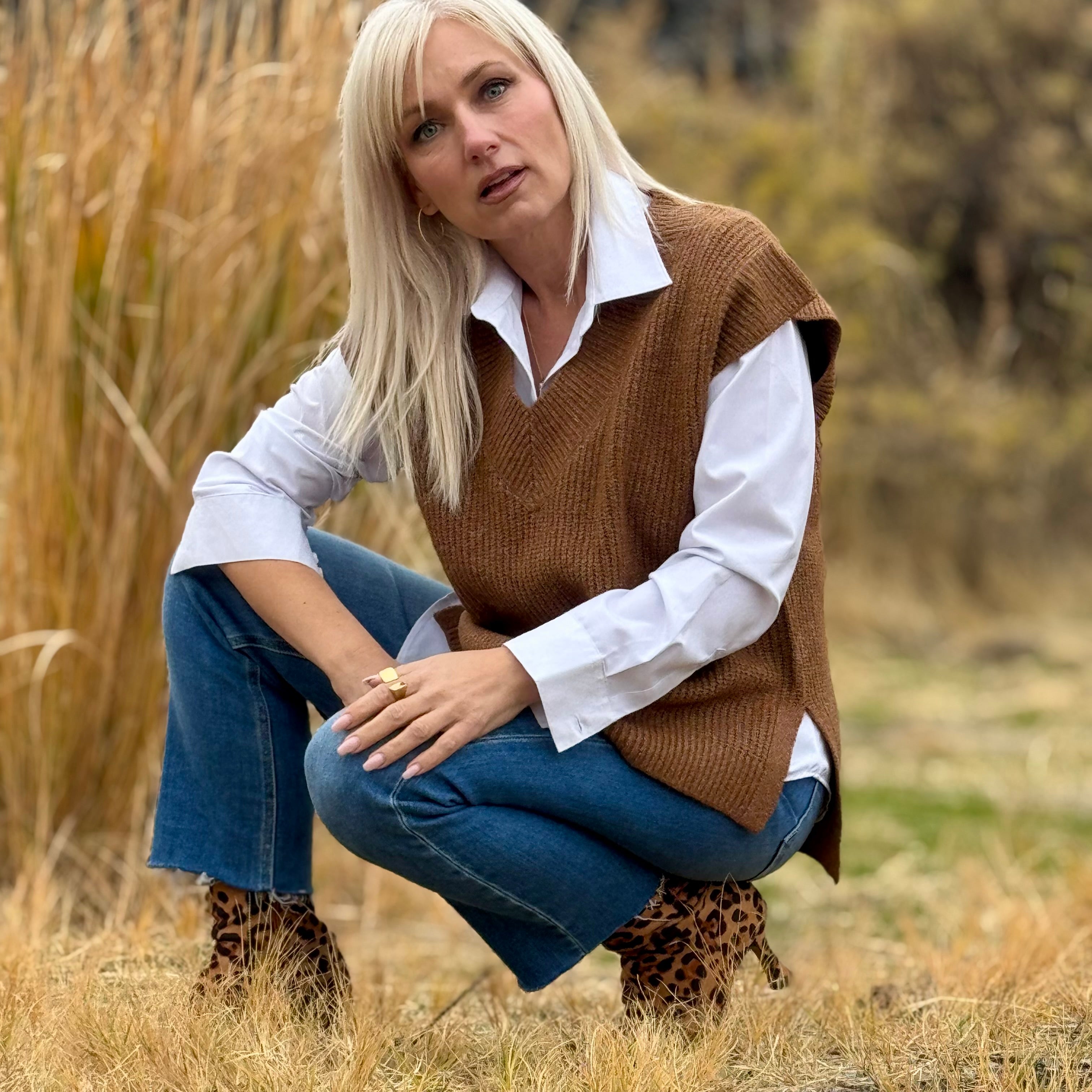 Sagewood Sweater Vest Auburn