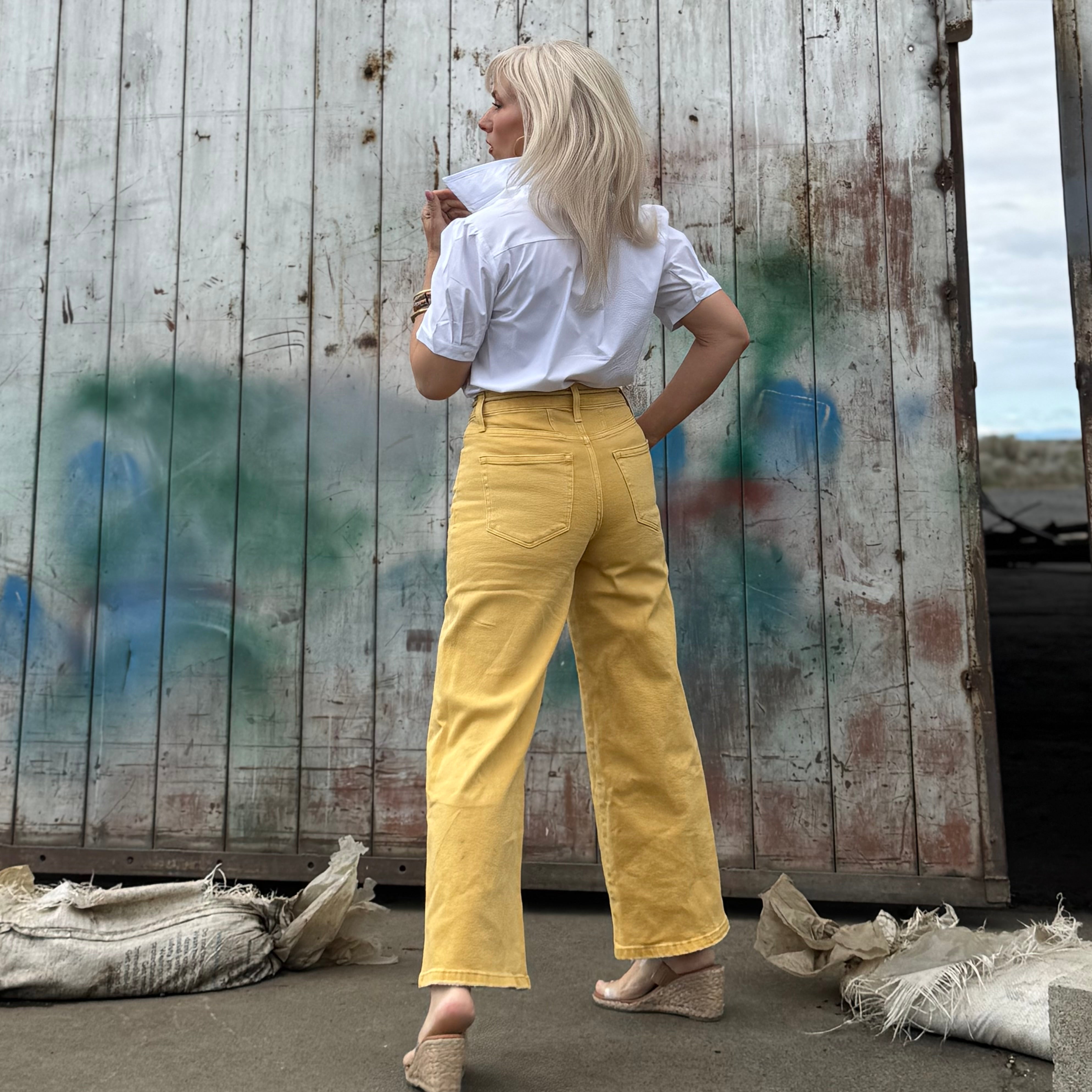 Sunwashed Riviera Wide-Leg Pant