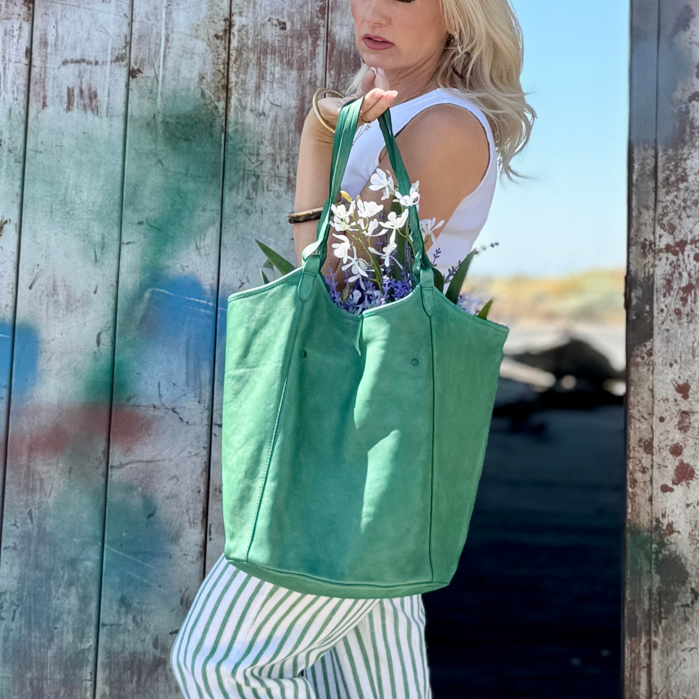 Leather Tour Tote